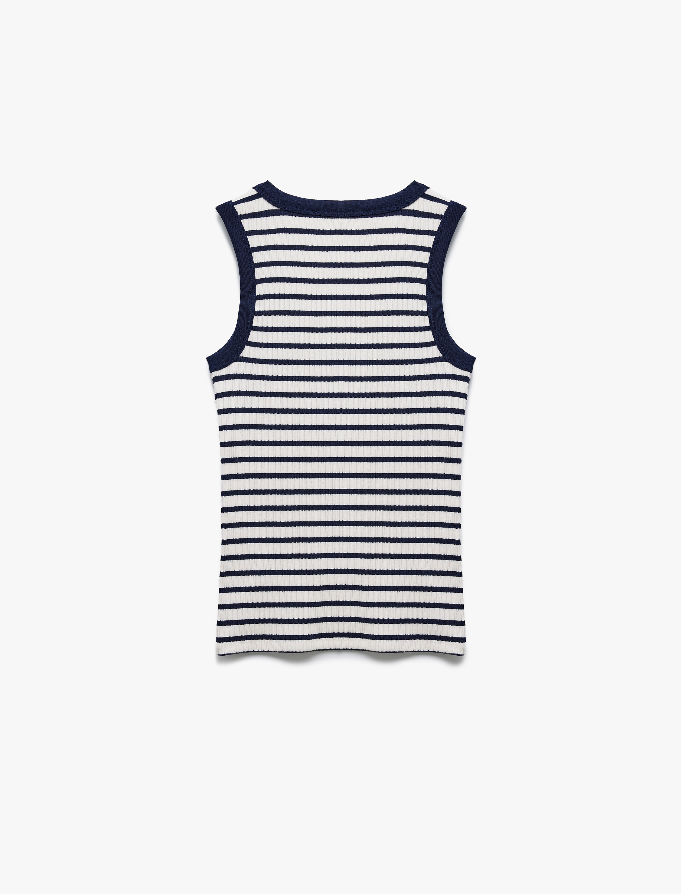   Slim Fit Kolsuz U Yaka Kadın Fitilli Atlet