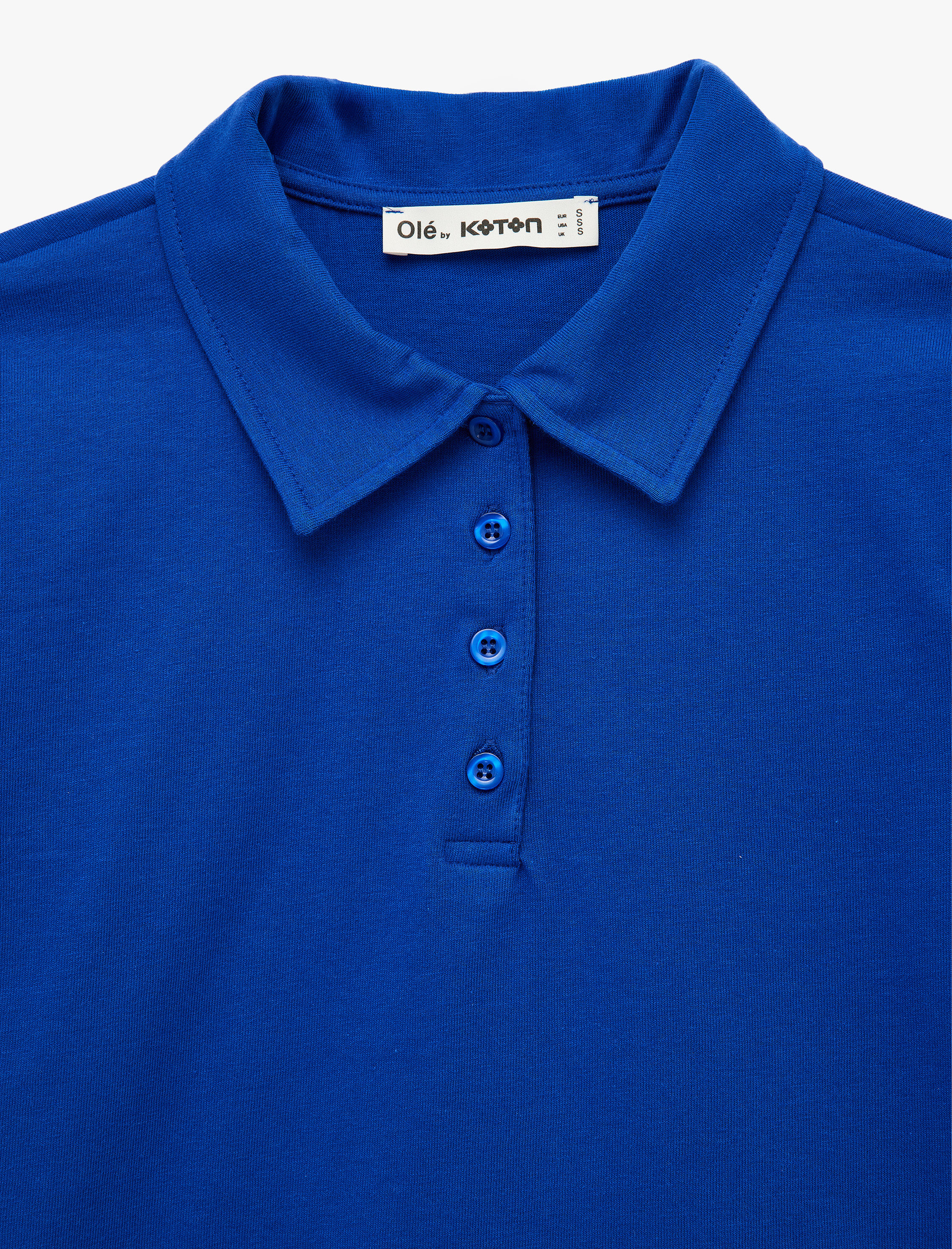   Pamuklu Polo Yaka Kısa Kollu Slim Fit Tişört
