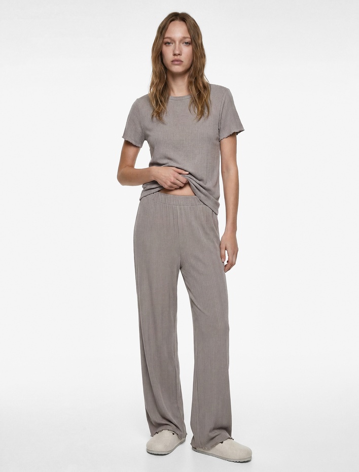  Kısa Kollu Karkorse Pijama Takımı