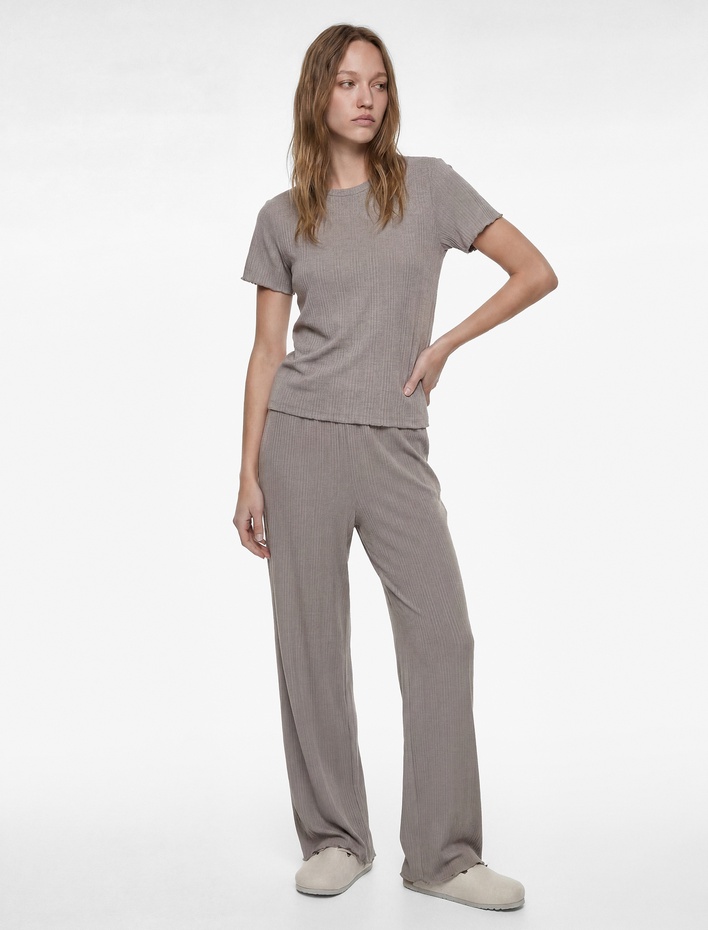  Kısa Kollu Karkorse Pijama Takımı