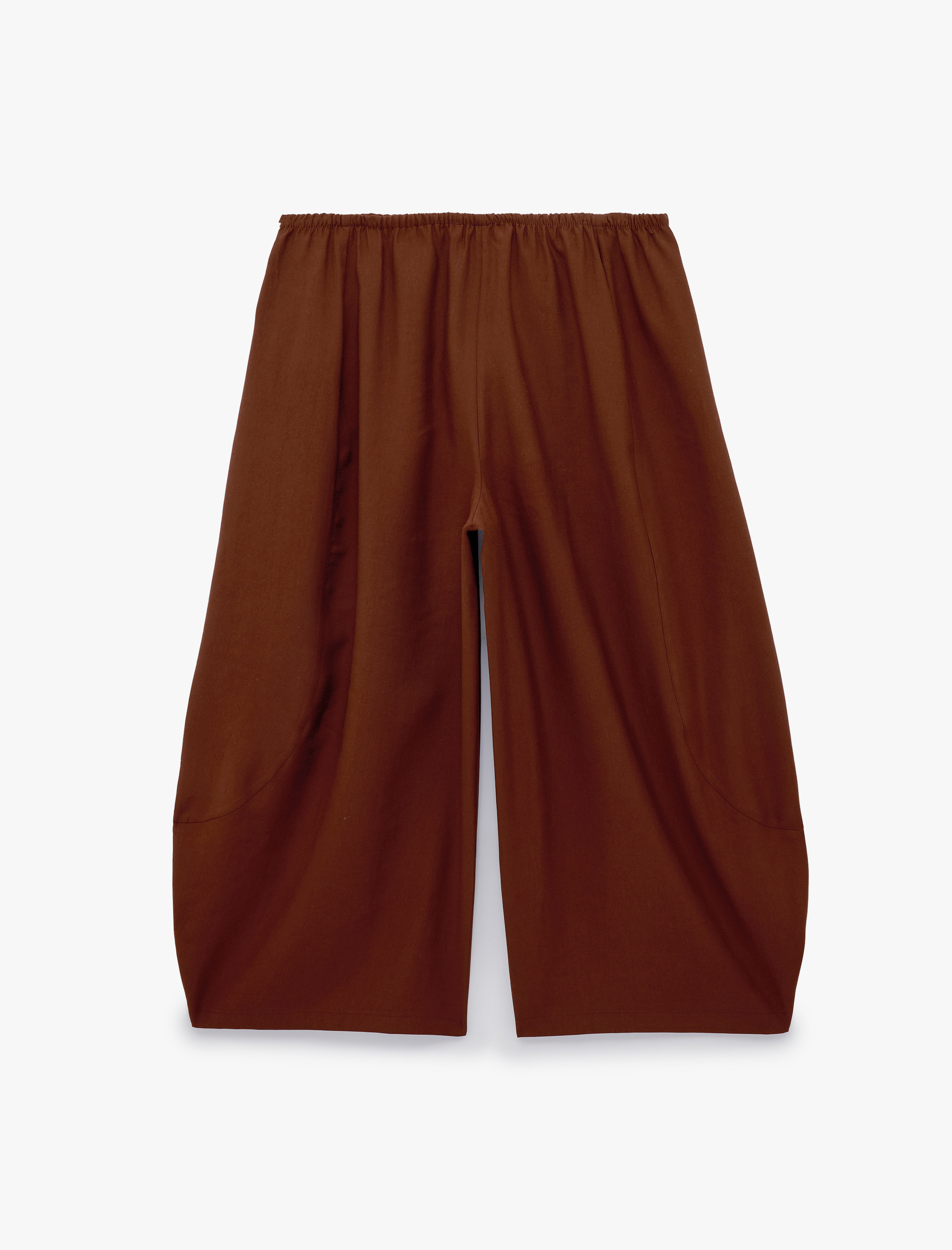   Modal Kumaş Beli Bağcıklı Balon Fit Cepli Şalvar Pantolon