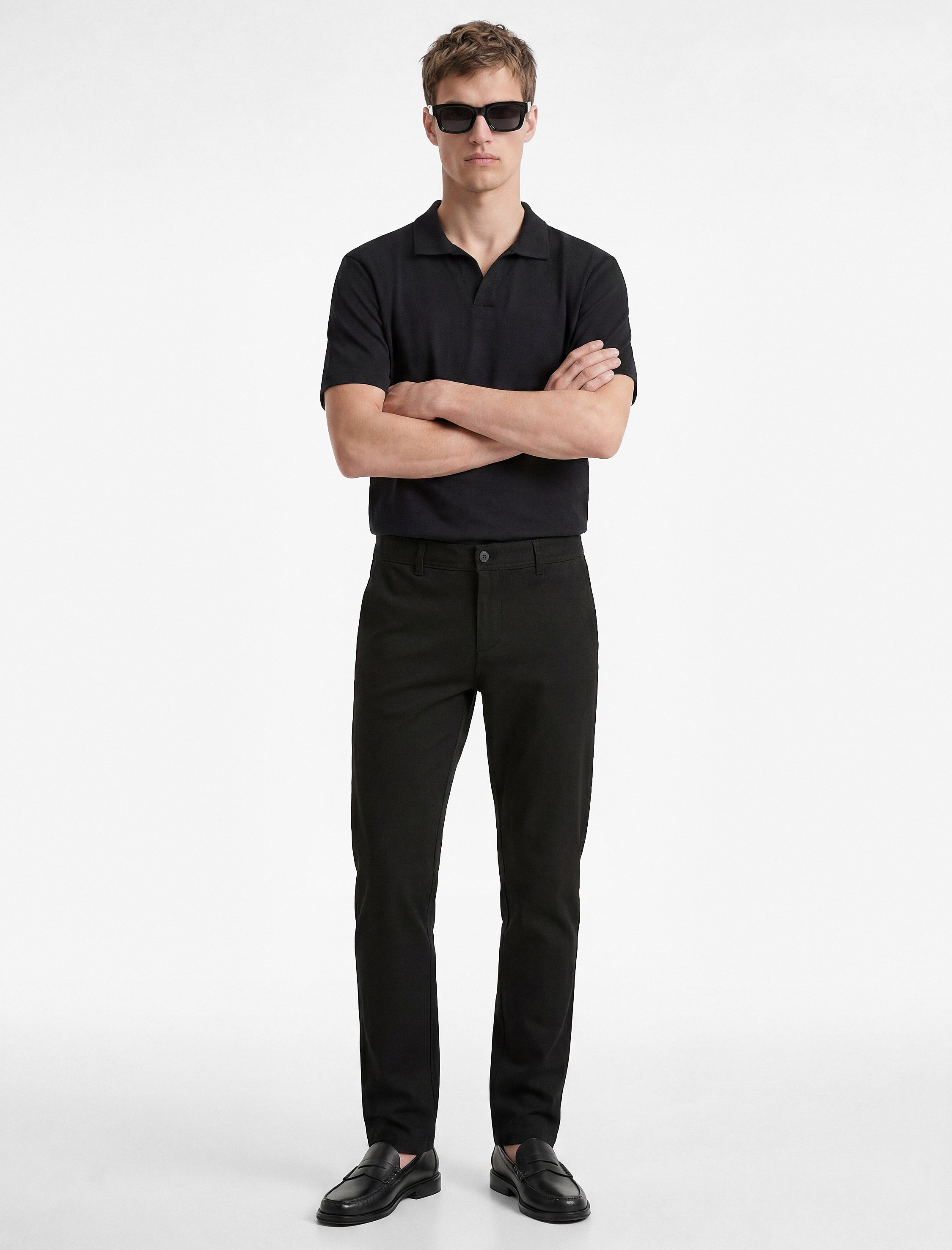   Viskon Karışımlı Cepli Slim Fit Kumaş Pantolon