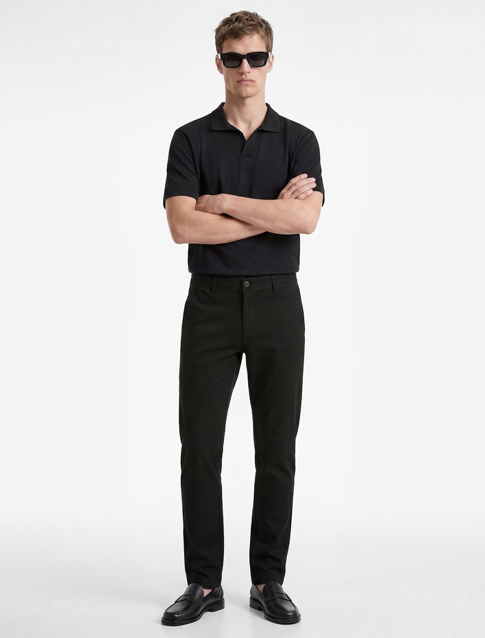  Viskon Karışımlı Cepli Slim Fit Kumaş Pantolon