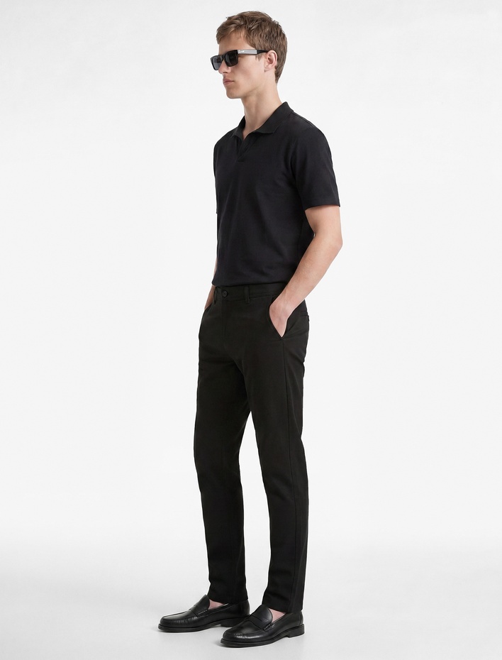  Viskon Karışımlı Cepli Slim Fit Kumaş Pantolon