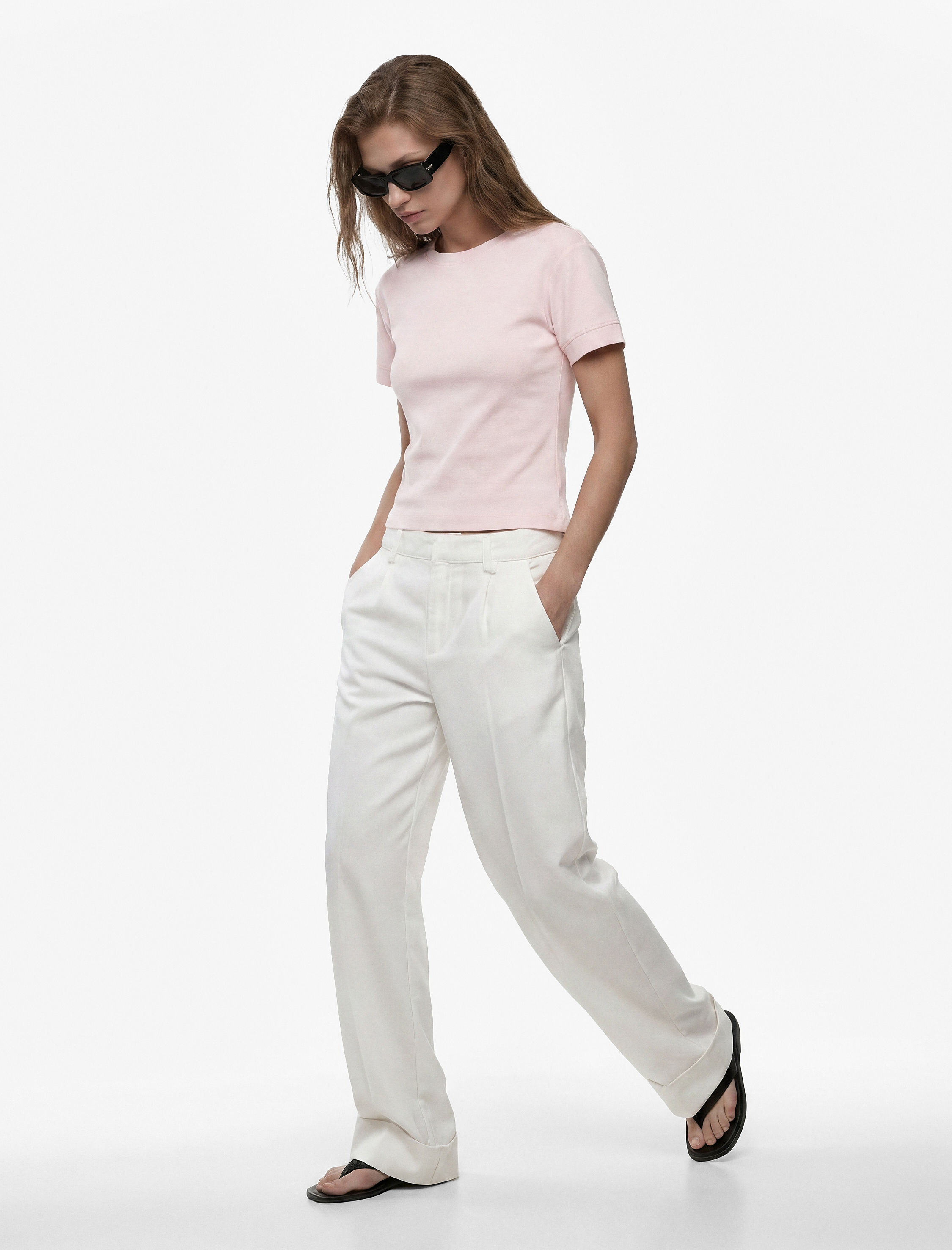   Slim Fit Kısa Kollu Bisiklet Yaka Basic Tişört