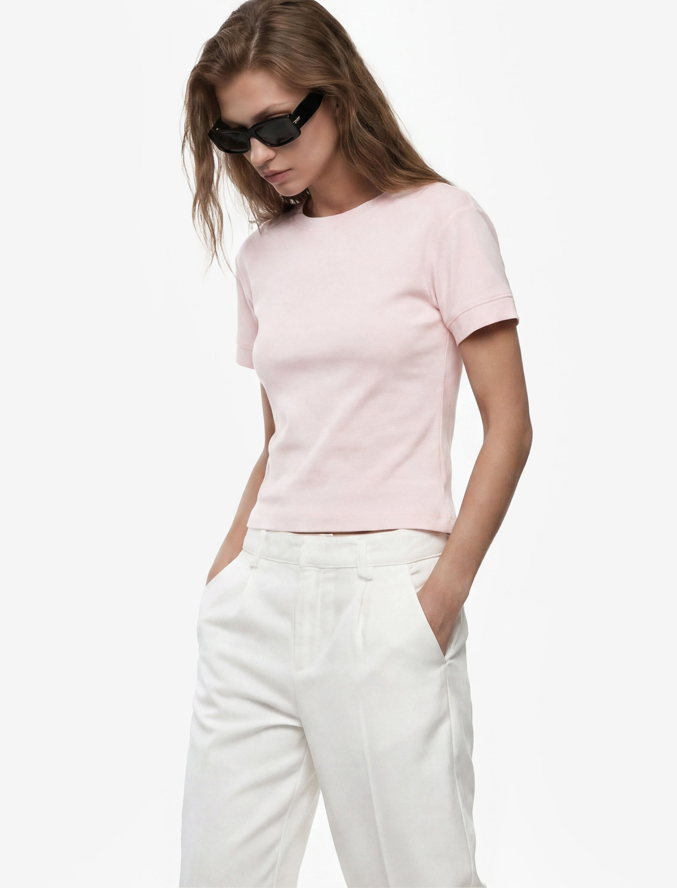   Slim Fit Kısa Kollu Bisiklet Yaka Basic Tişört
