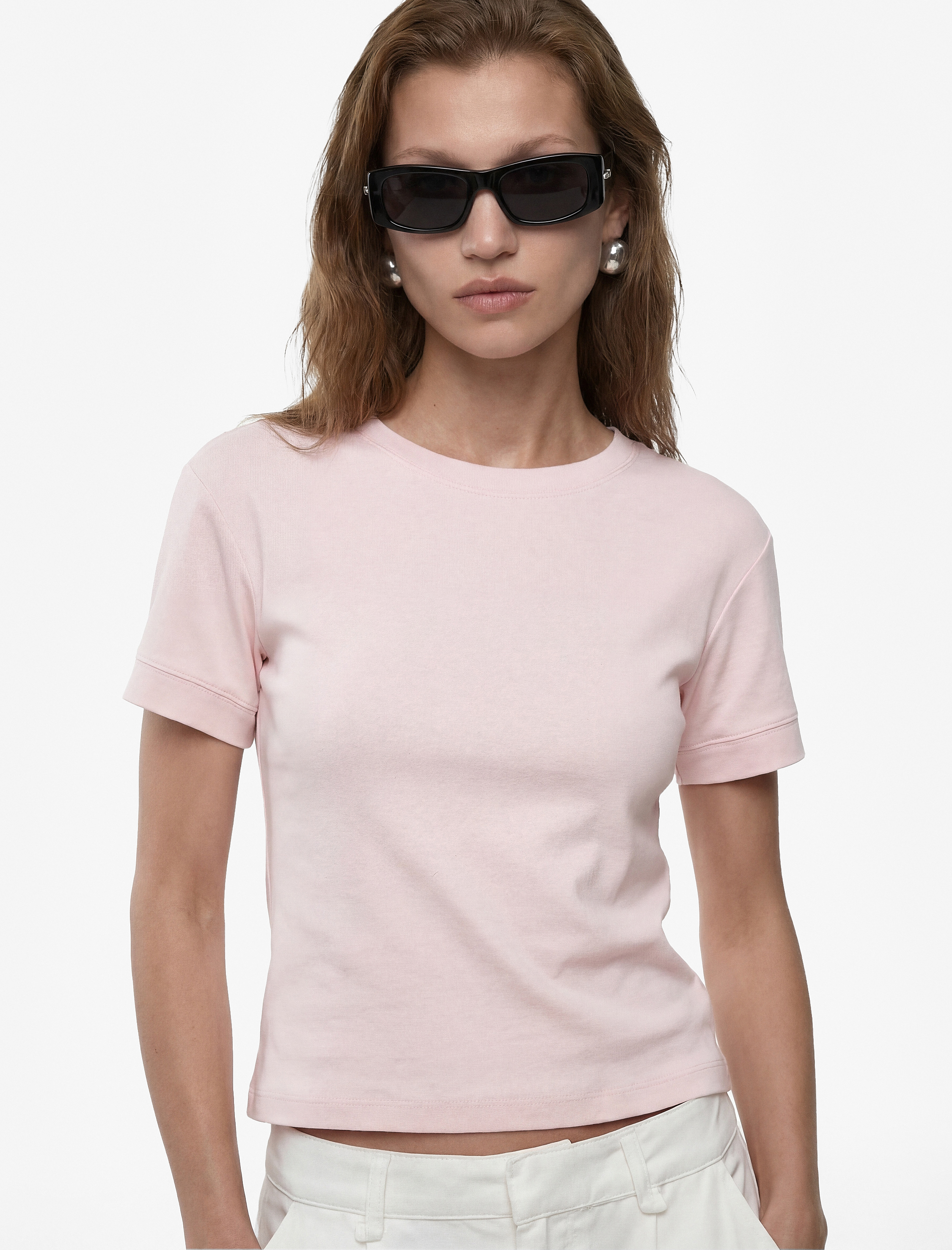   Slim Fit Kısa Kollu Bisiklet Yaka Basic Tişört