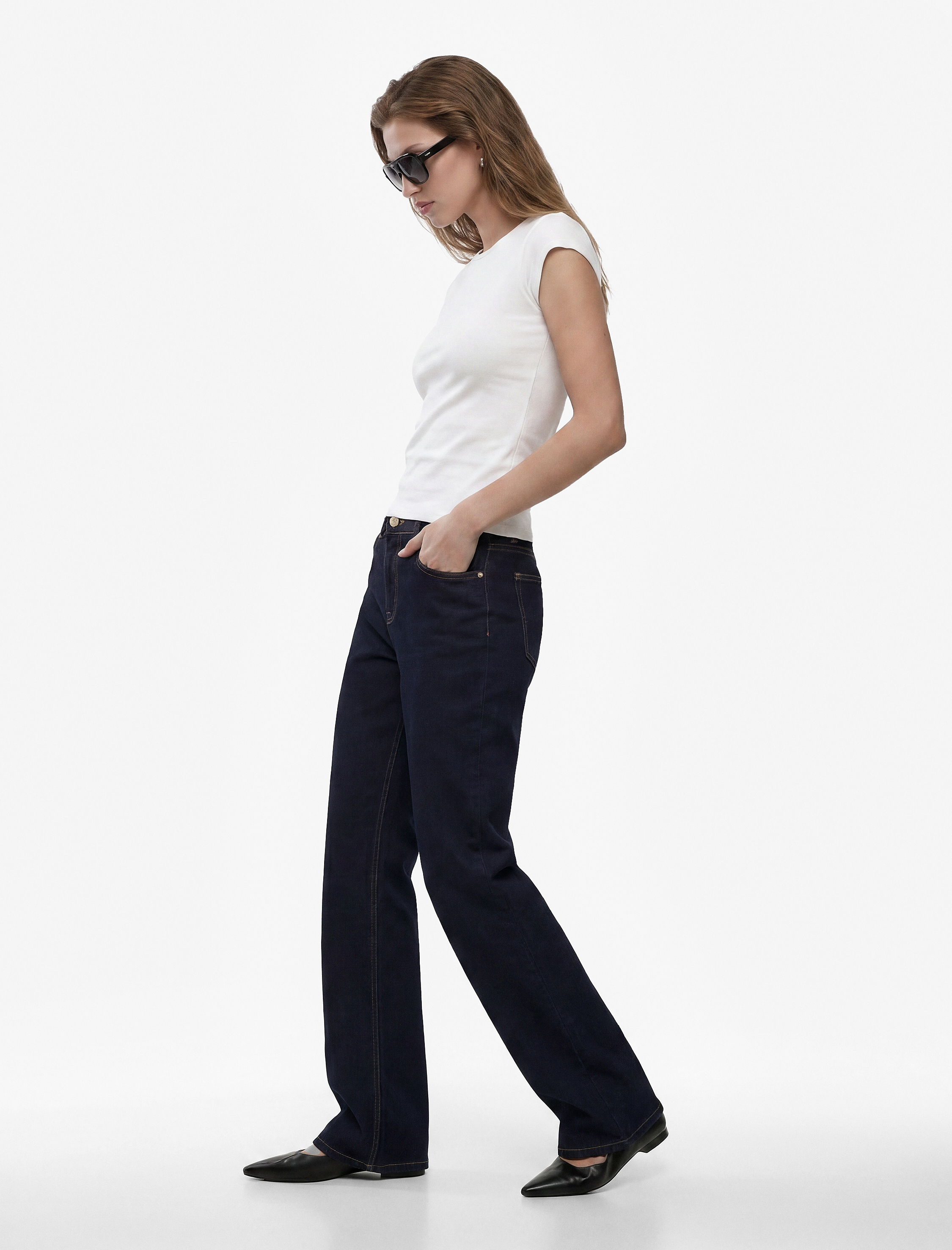   Dikiş Detaylı Slim Fit Fitilli Kap Kol Bluz
