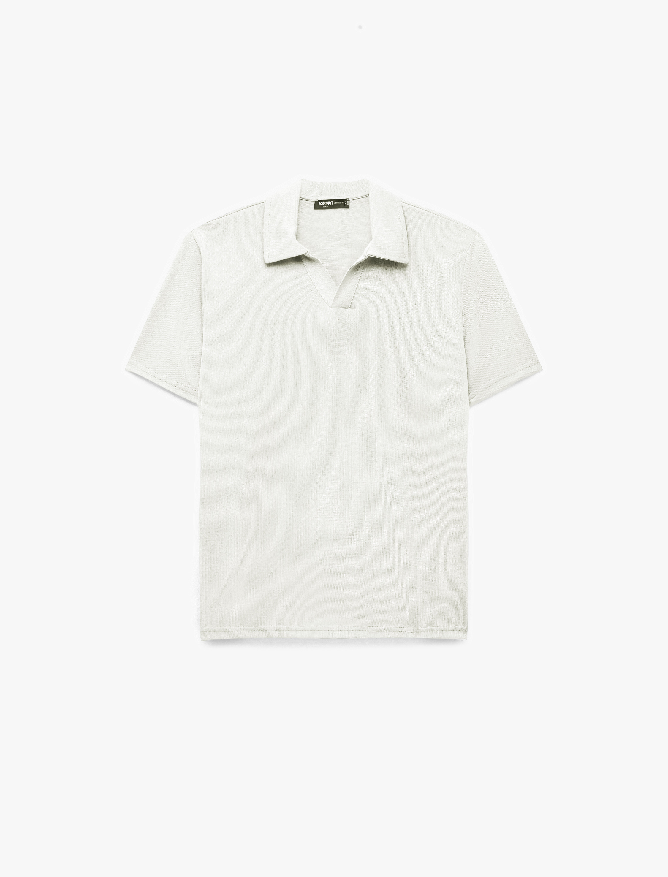   Viskon Karışımlı Kısa Kollu Regular Fit Polo Yaka Tişört