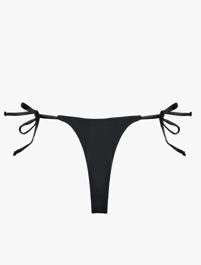  Yanları Bağlamalı İpli String Mikro Bikini Altı