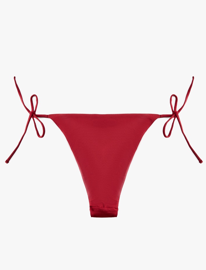  Bağlamalı İpli Zımba Detaylı Bikini Altı