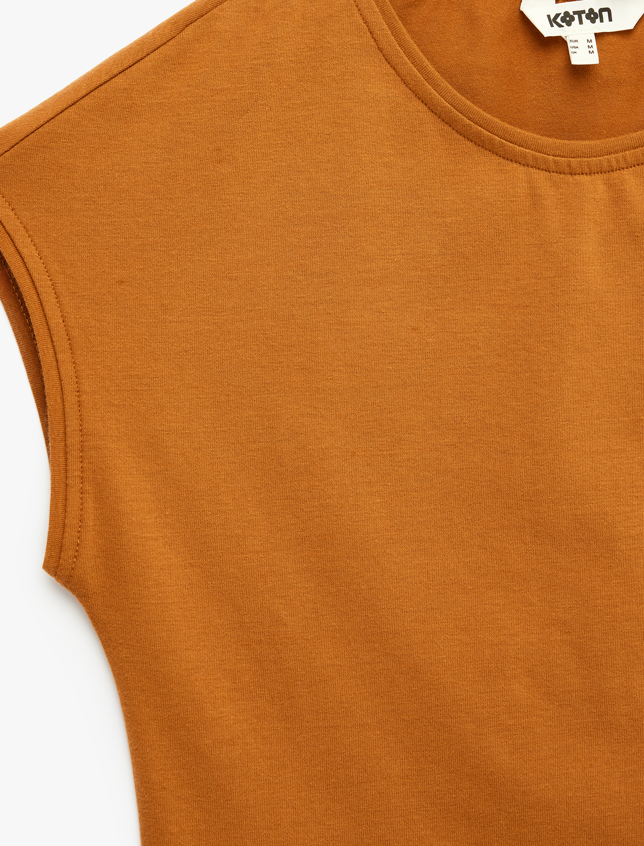   Slim Fit Pamuklu Bisiklet Yaka Sıfır Kol Tişört