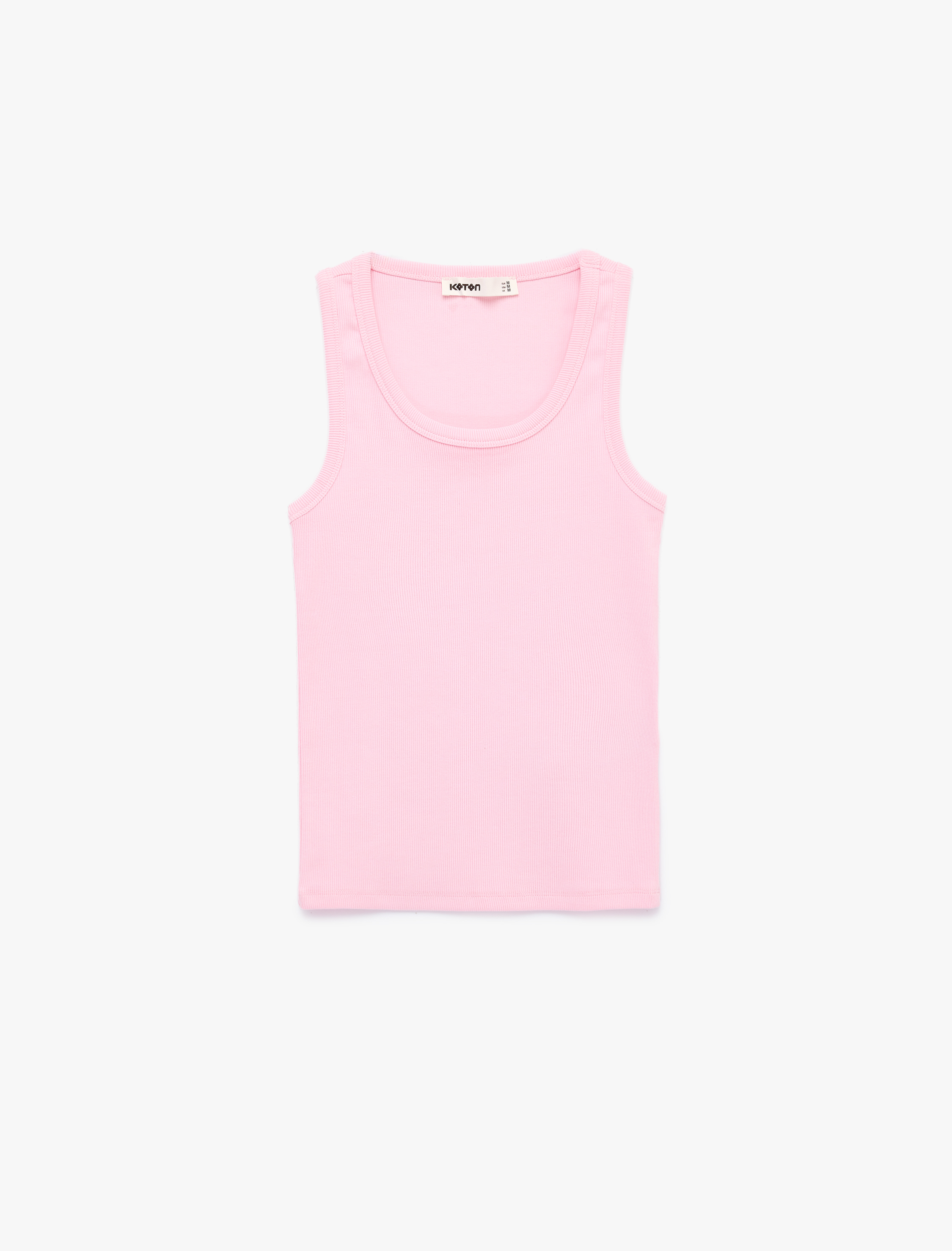   Pamuklu Kaşkorse Slim Fit U Yaka Fitilli Atlet
