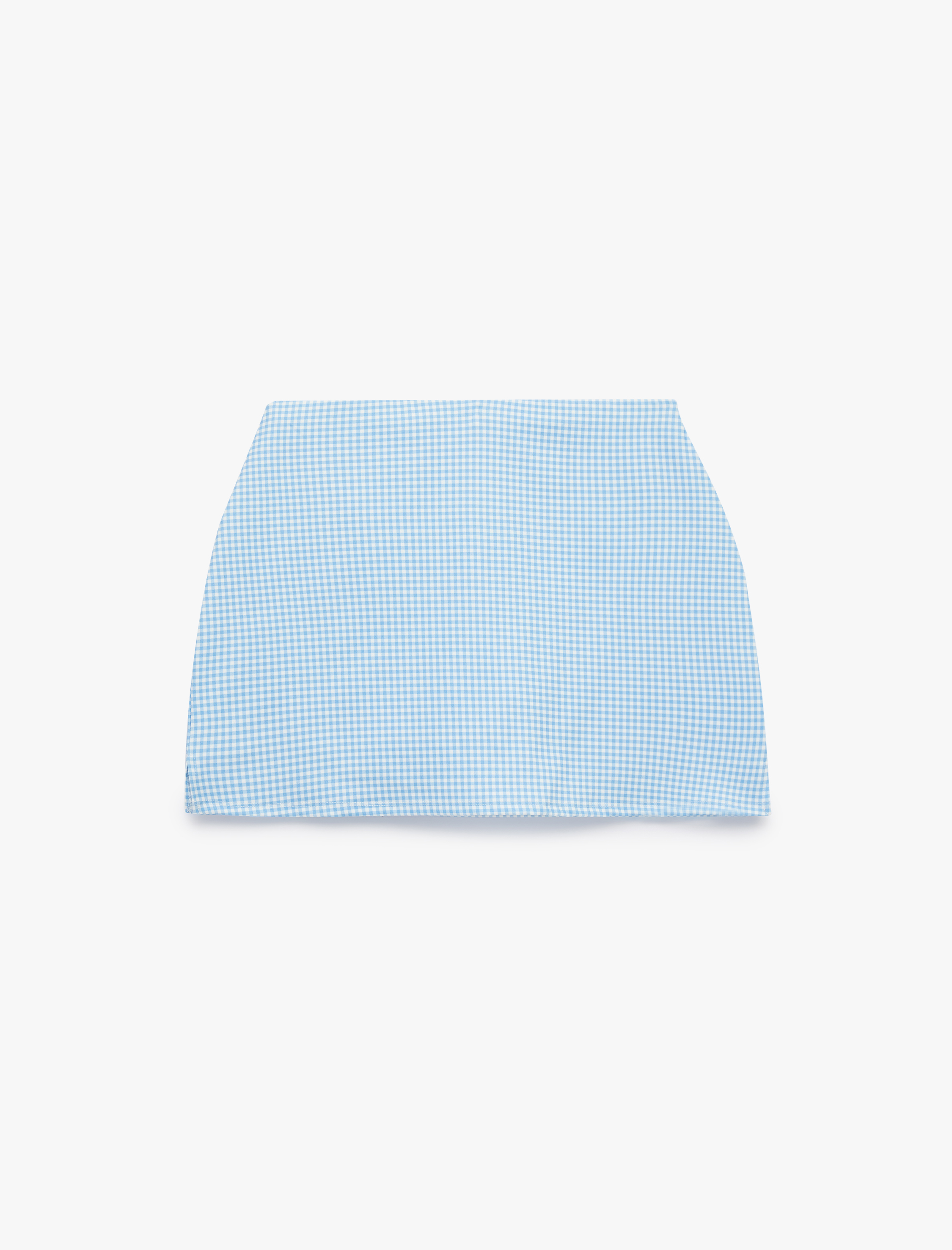   Yüksek Bel Slim Fit Pötikare Şort Etek