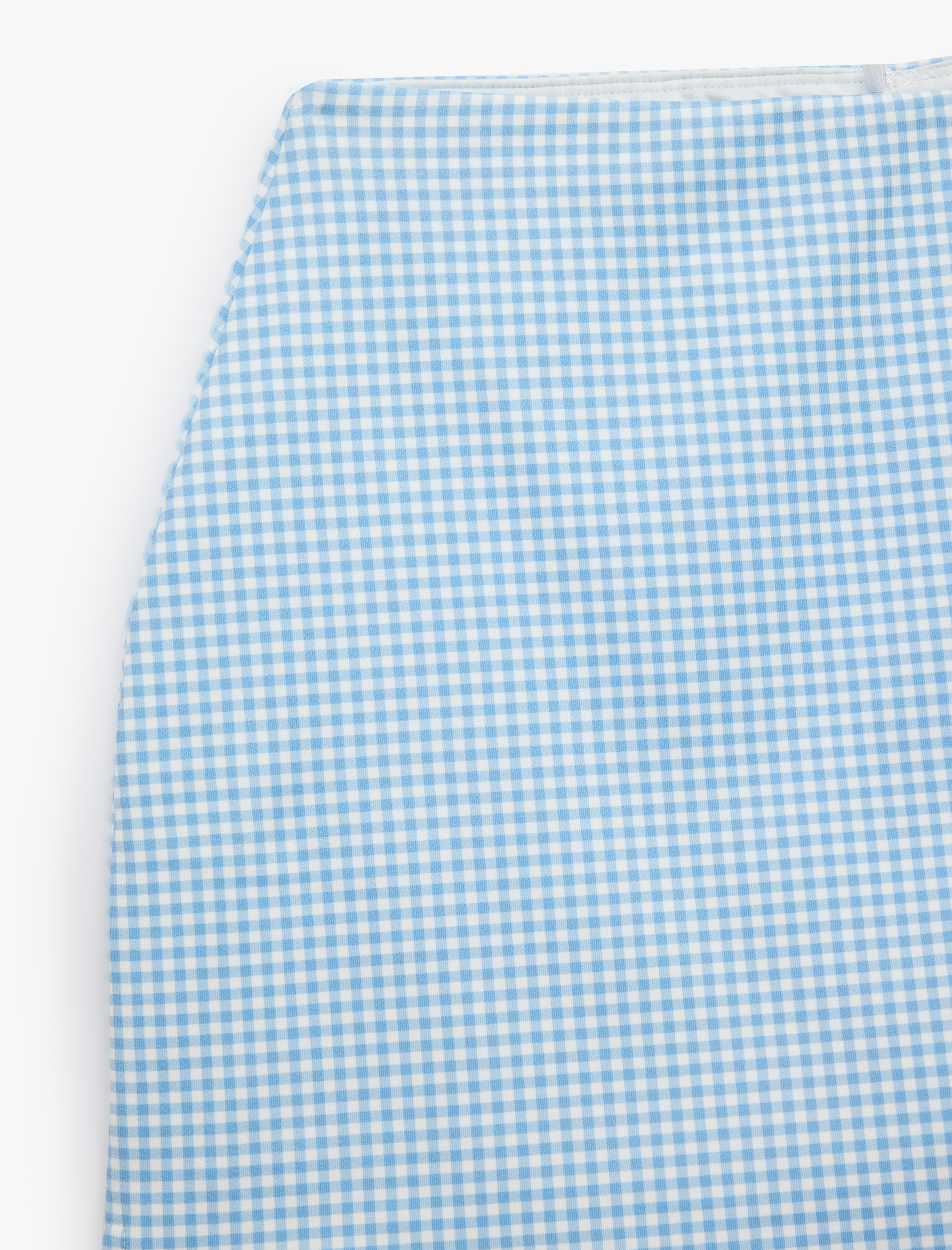   Yüksek Bel Slim Fit Pötikare Şort Etek