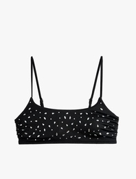 Taşlı Bralet Bikini Üstü