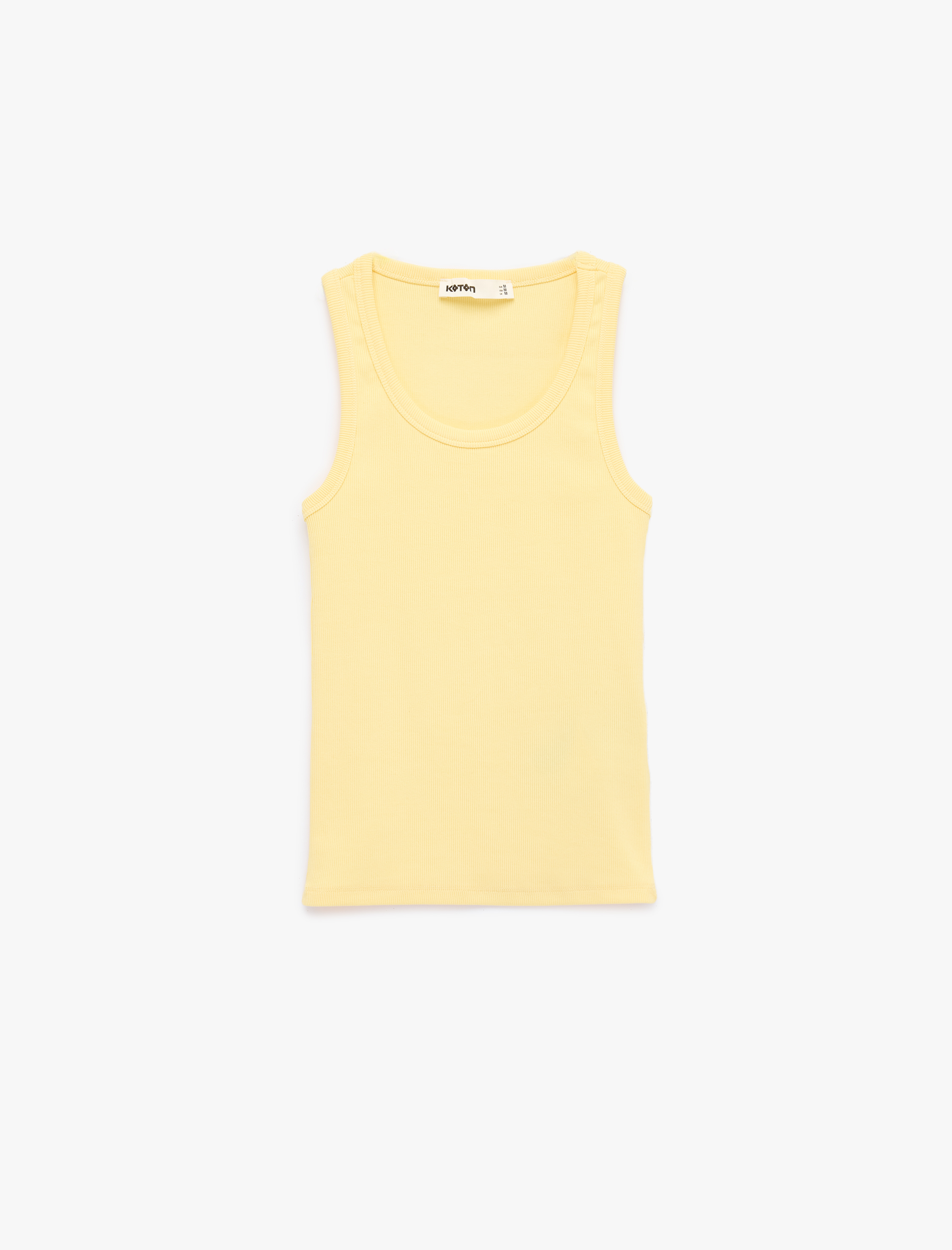   Pamuklu Kaşkorse Slim Fit U Yaka Fitilli Atlet