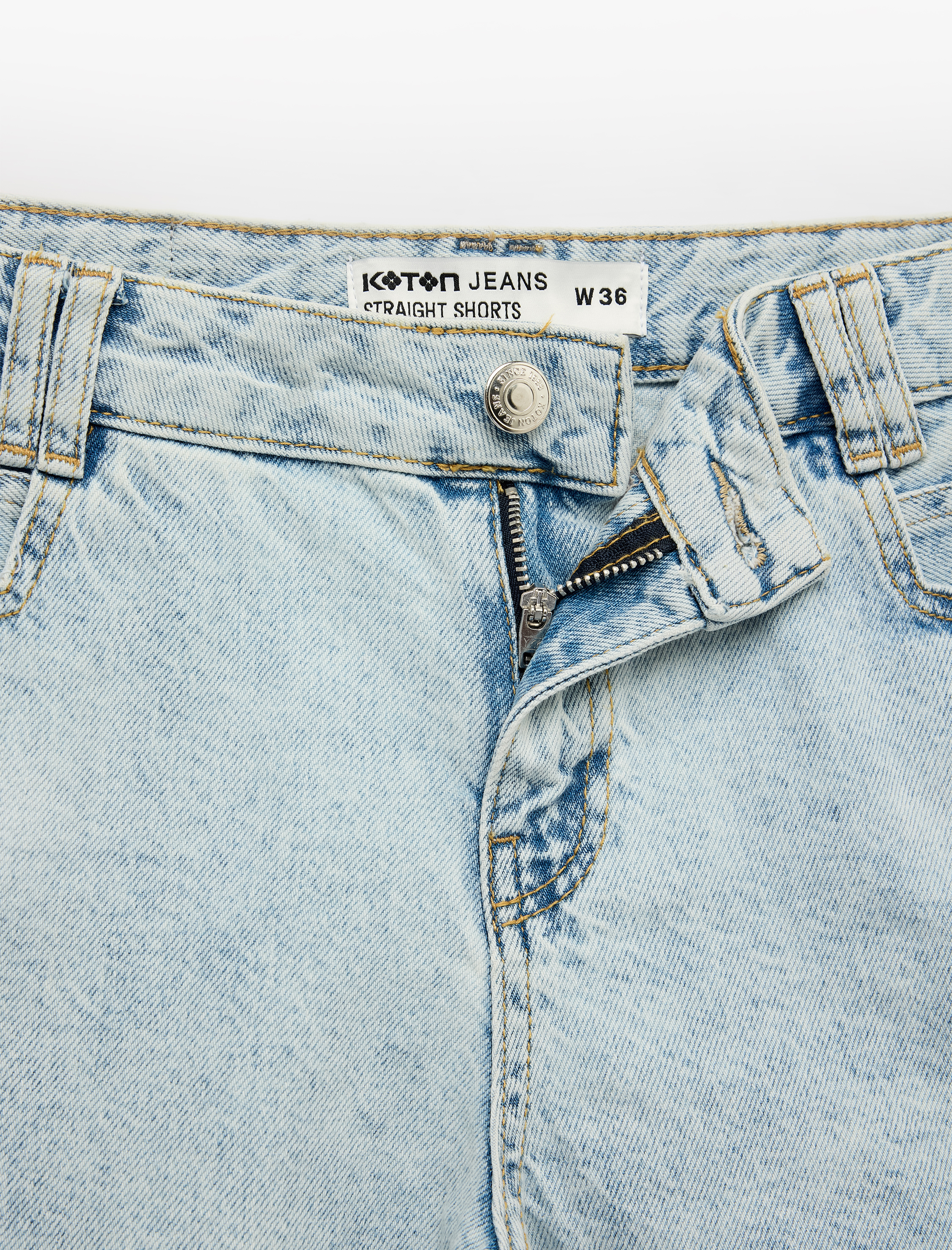   Normal Bel Cepli Pamuklu Pis Paça Regular Fit Mikro Denim Şort