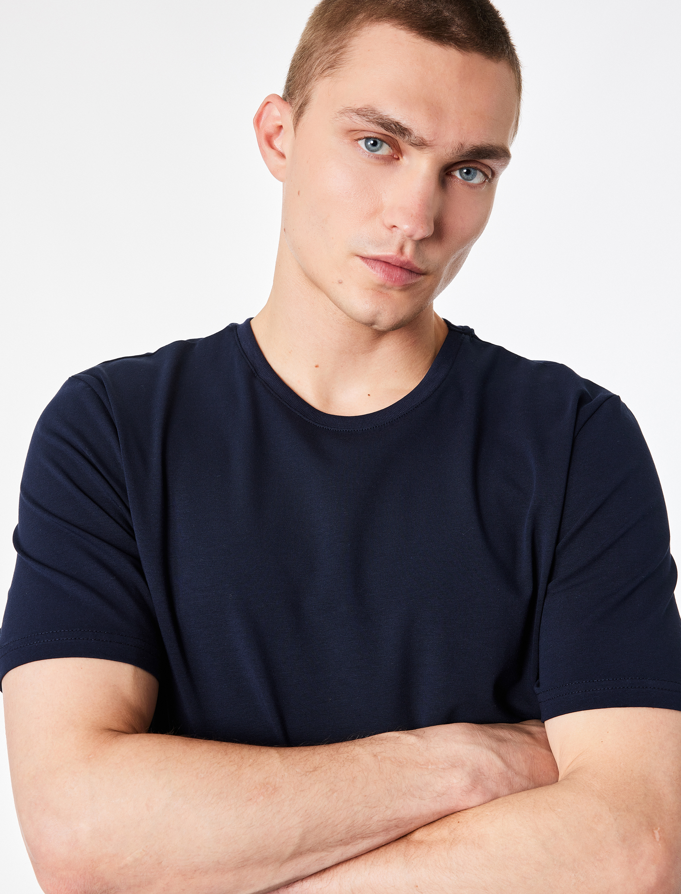   Pamuklu Regular Fit Bisiklet Yaka Kısa Kollu Basic Tişört