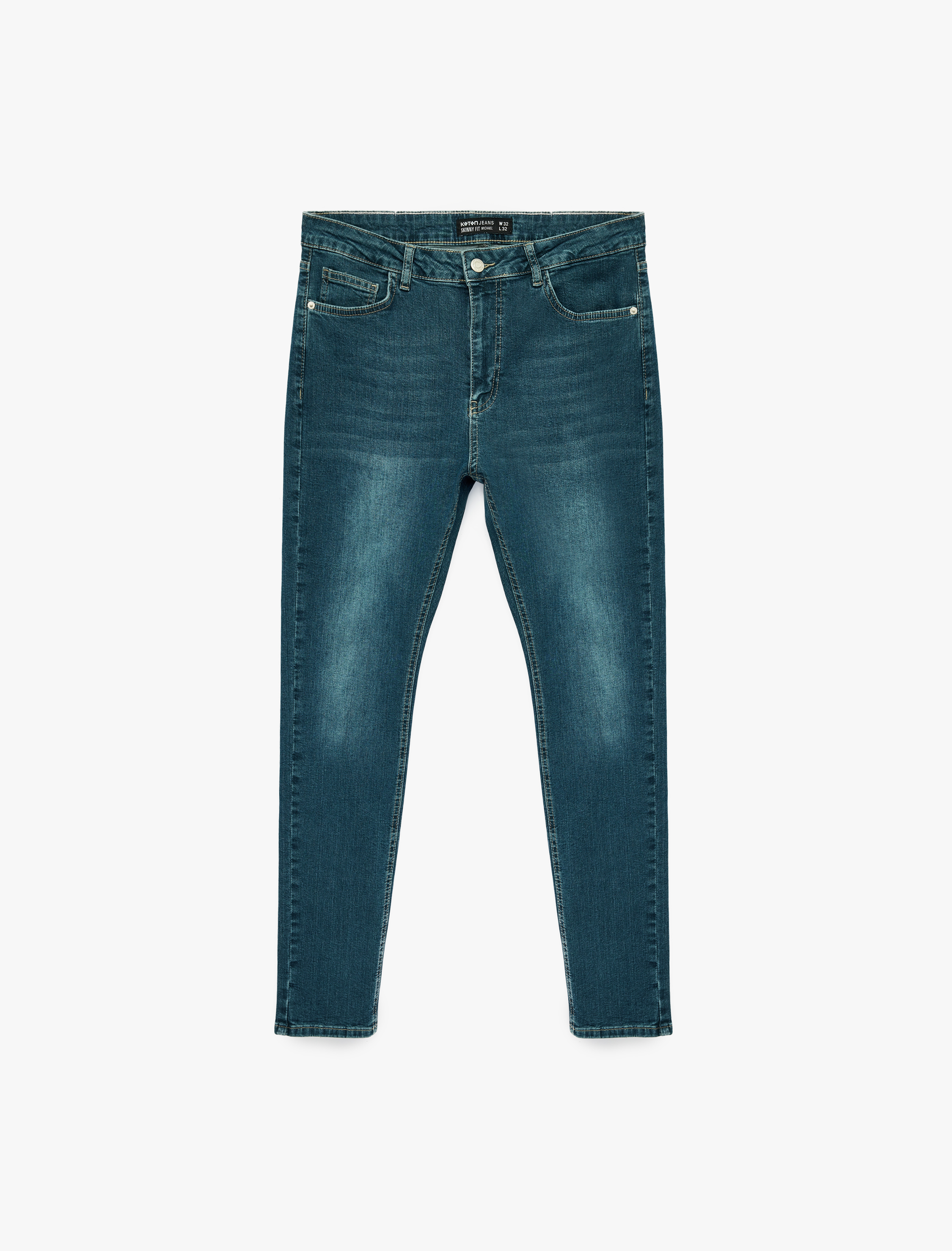   Normal Bel Cepli Pamuklu Skinny Jean Pantolon - Michael Jean