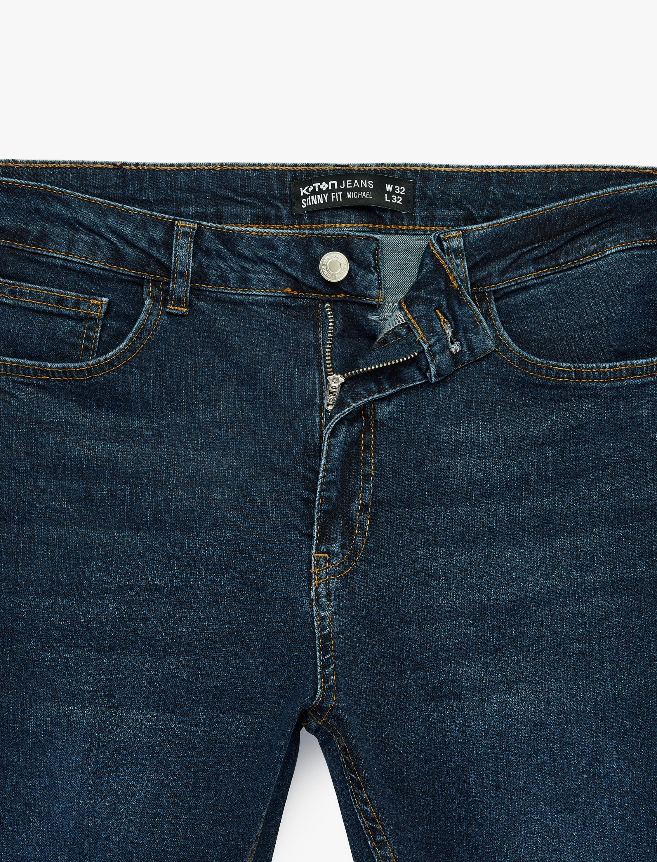   Pamuklu Normal Bel Cepli Skinny Jean Pantolon - Michael Jean
