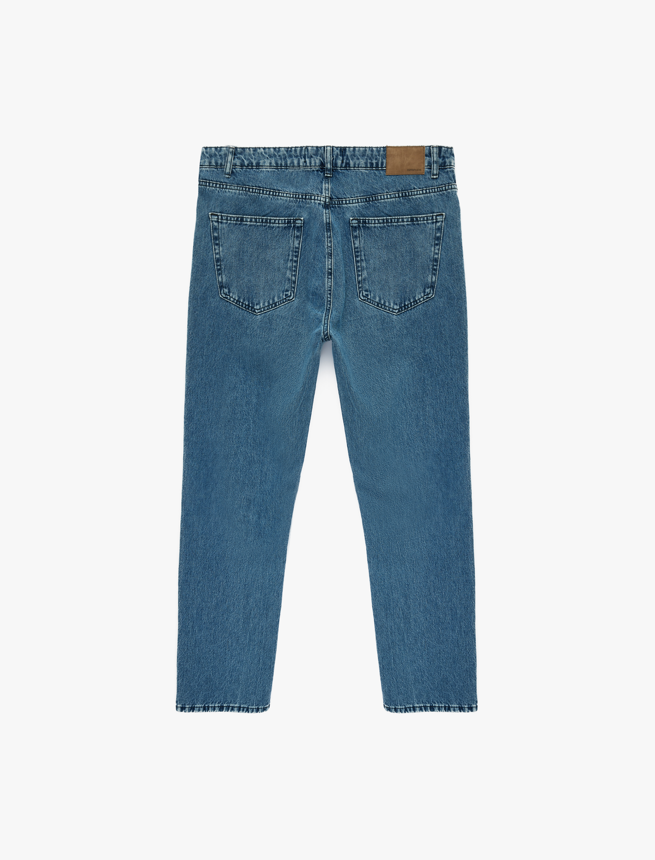   Pamuklu Normal Bel Vintage Straight Fit Jean Pantolon