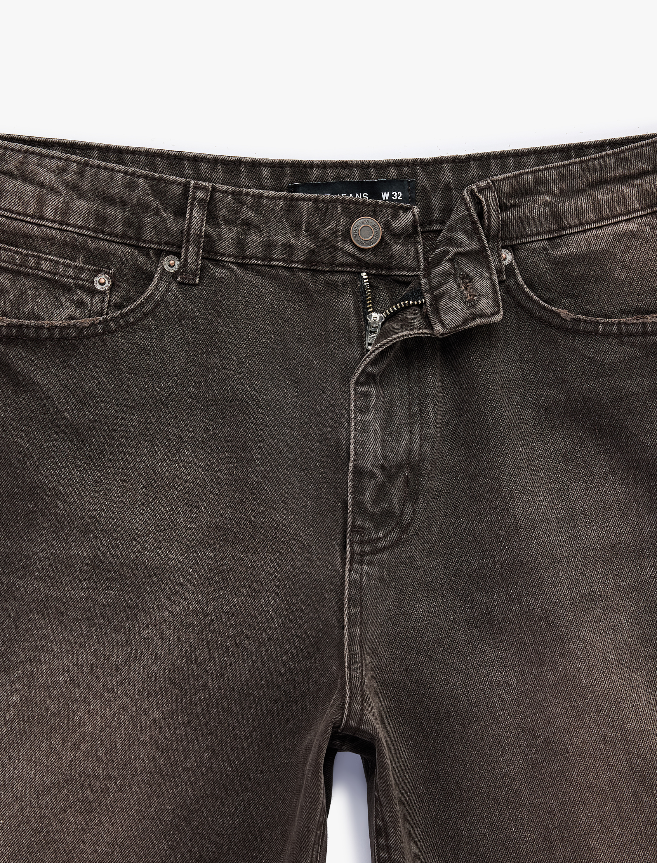   Pamuklu Cepli Normal Bel Straight Fit Bermuda Jean Şort