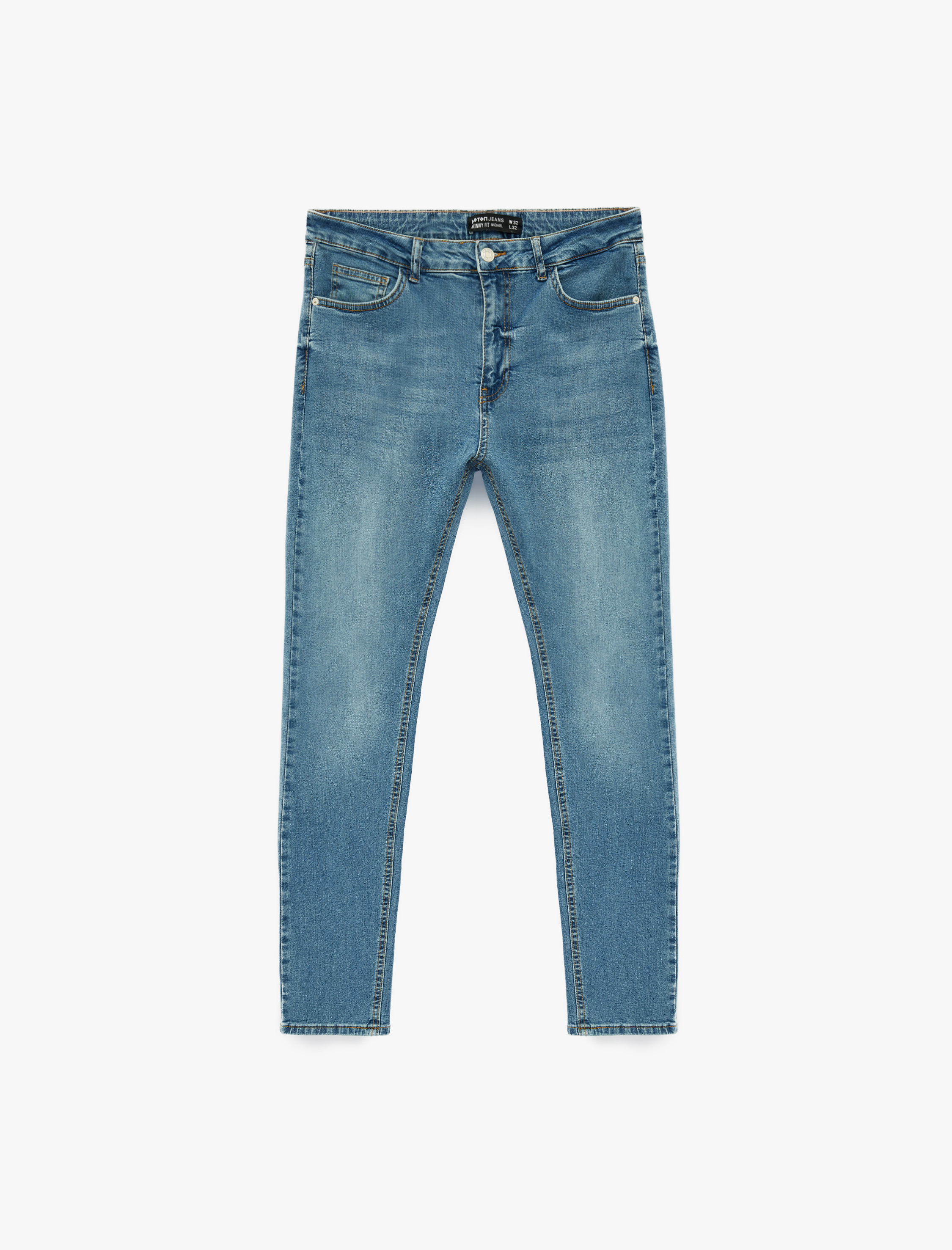   Pamuklu Normal Bel Cepli Skinny Jean Pantolon - Michael Jean