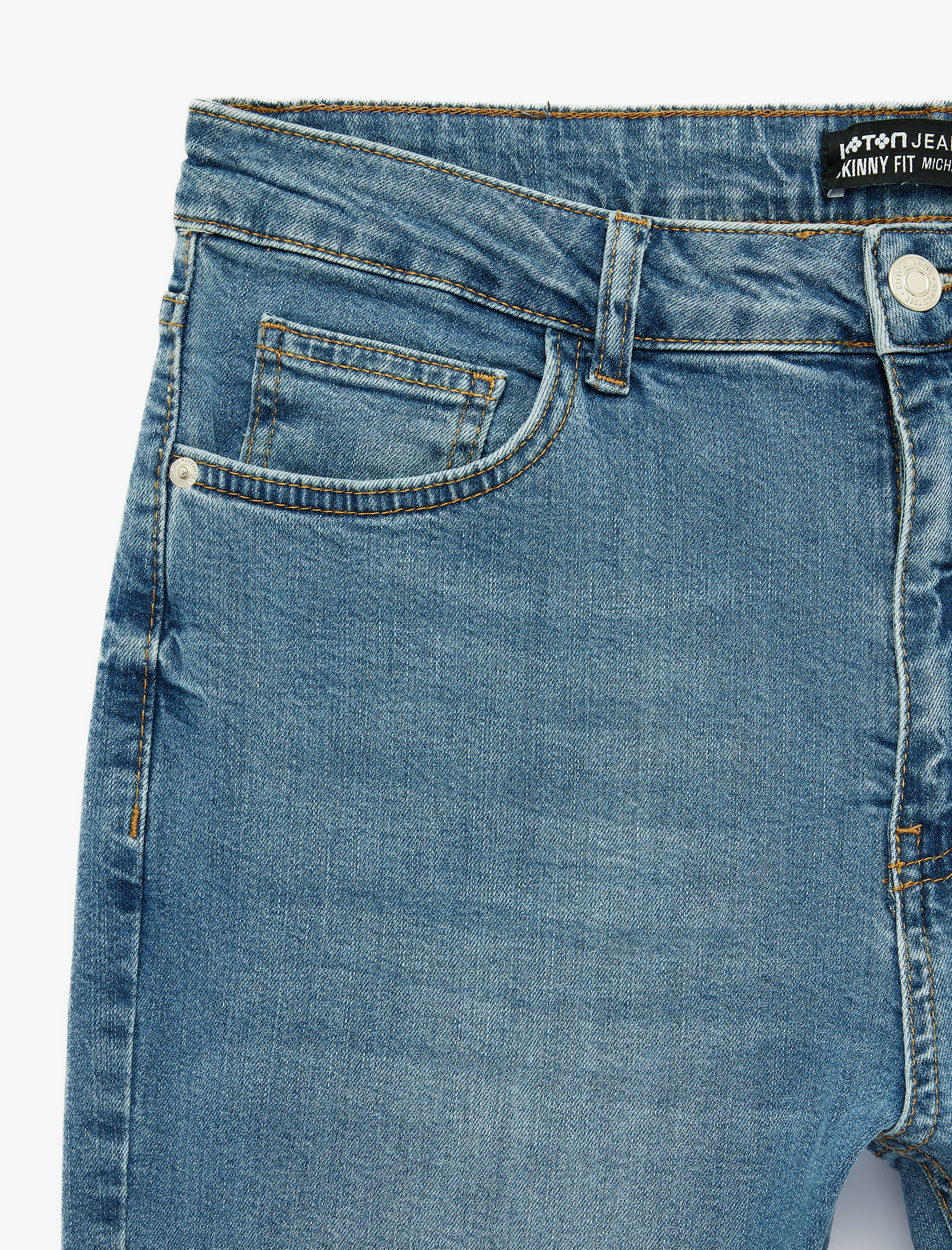   Pamuklu Normal Bel Cepli Skinny Jean Pantolon - Michael Jean