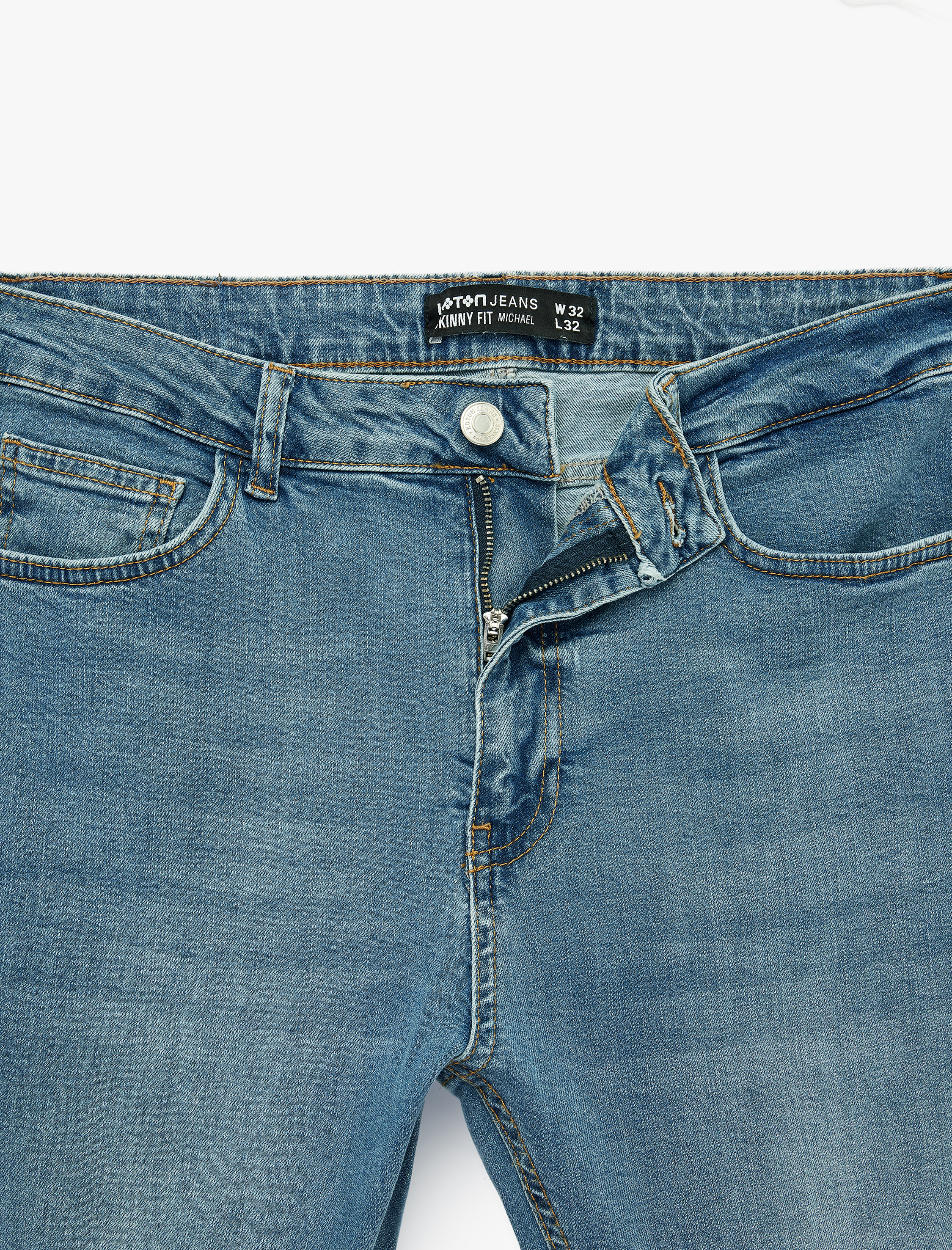   Pamuklu Normal Bel Cepli Skinny Jean Pantolon - Michael Jean