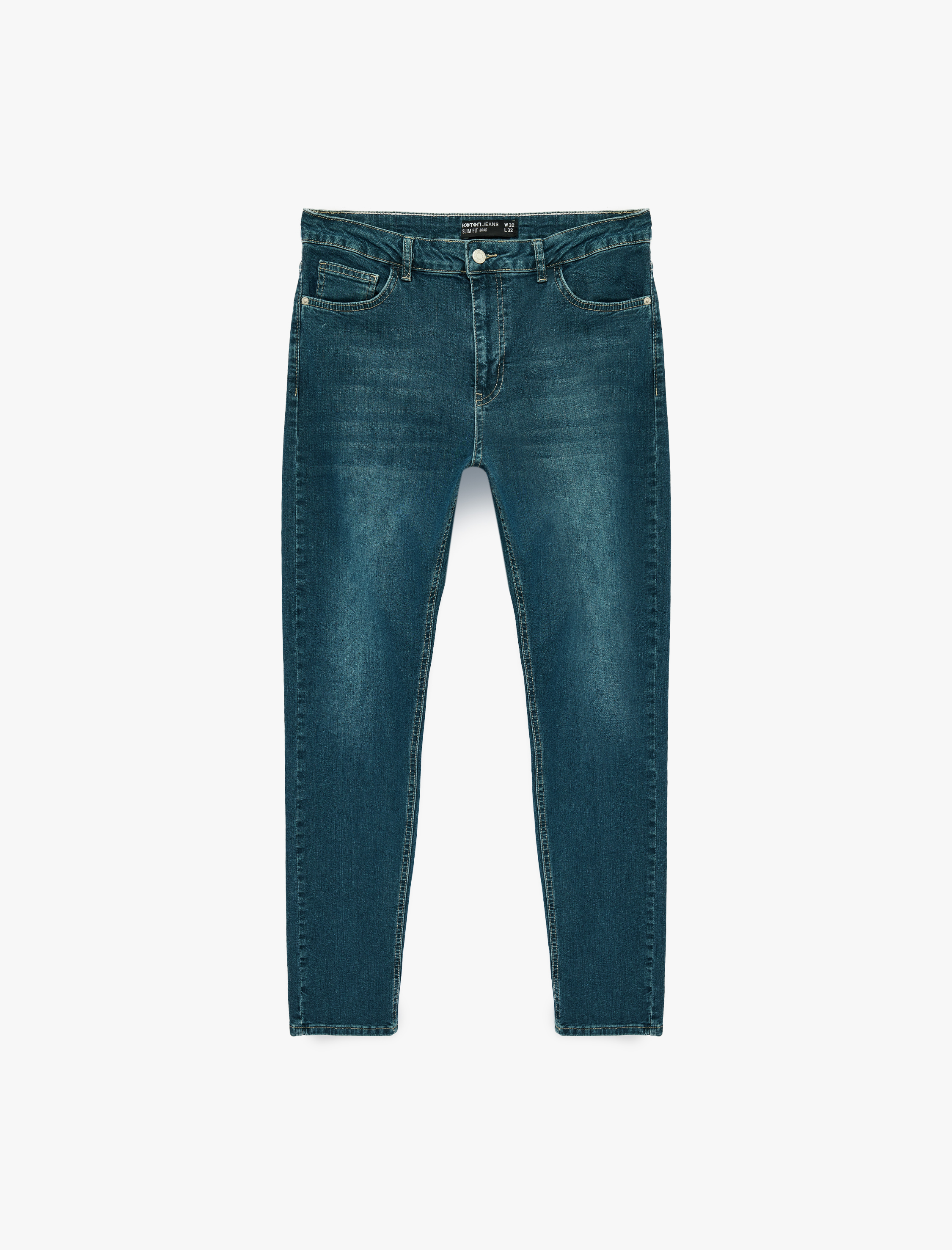  Normal Bel Cepli Pamuklu Slim Fit Jean Pantolon - Brad Jean