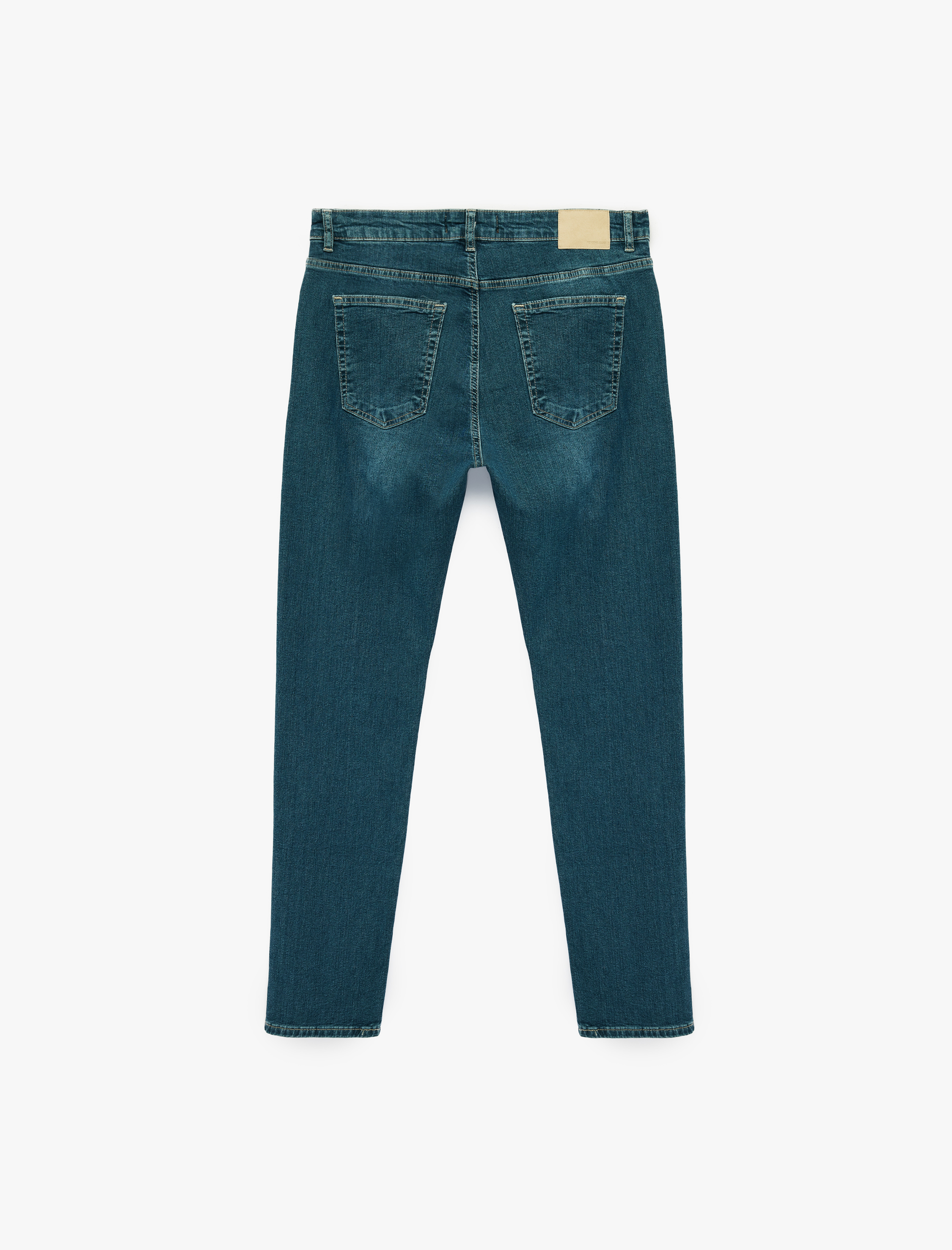   Normal Bel Cepli Pamuklu Slim Fit Jean Pantolon - Brad Jean