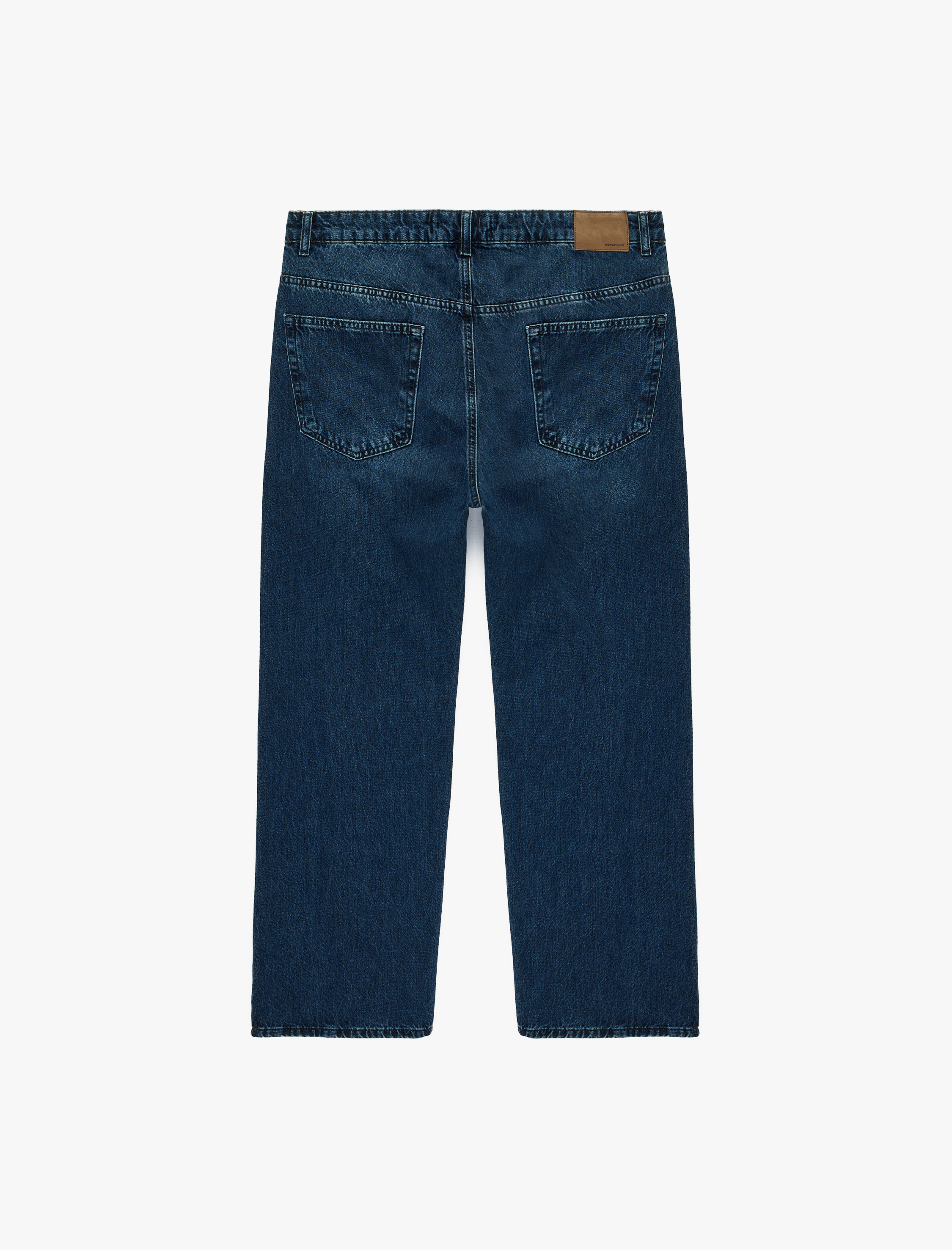   Normal Bel Pamuklu Cepli Bol Loose Fit Jean Pantolon - Steve Jean