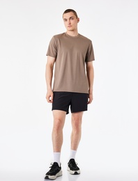 Regular Fit Bisiklet Yaka Kısa Kollu Basic Spor Tişört