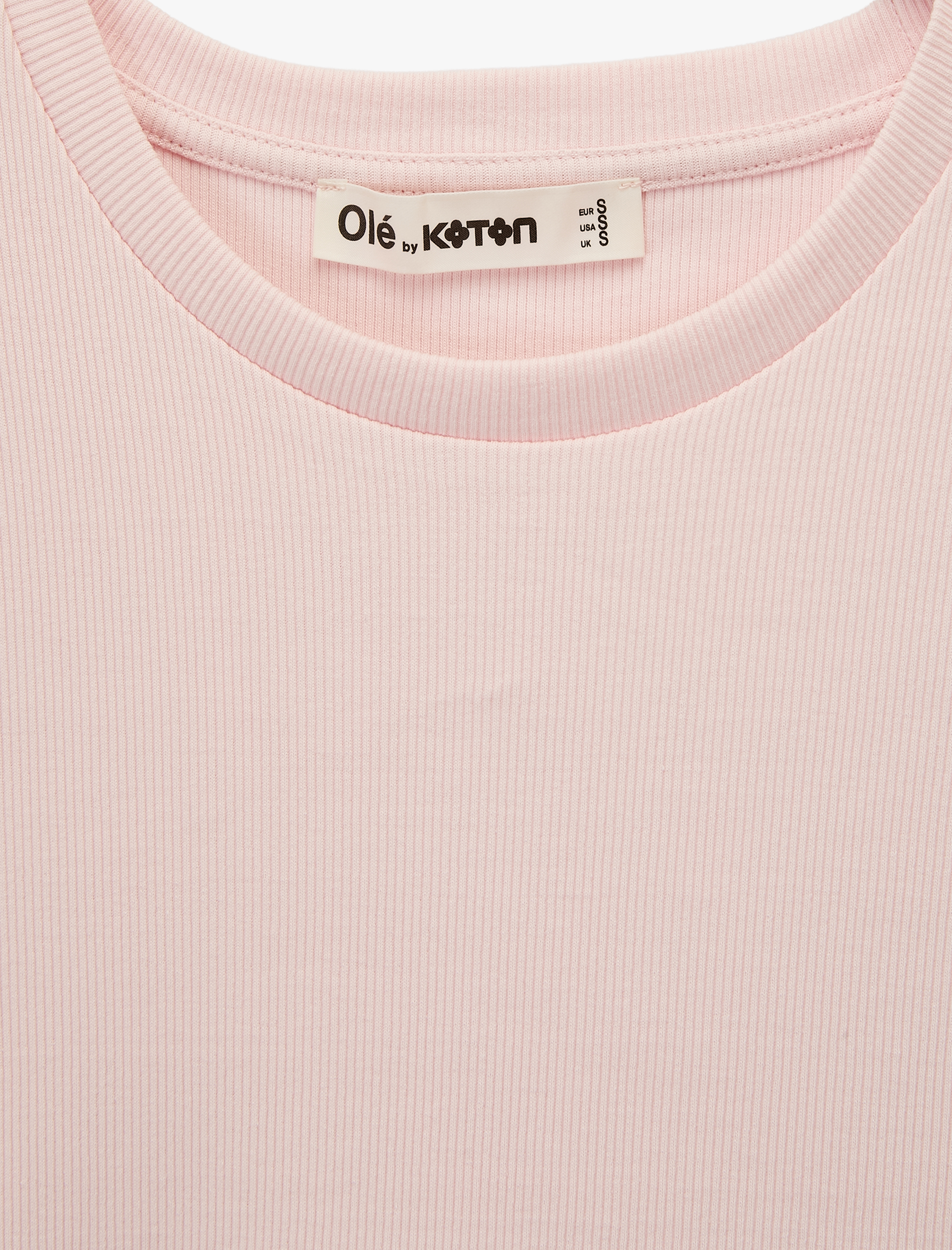   Slim Fit Kısa Kollu Bisiklet Yaka Balon Peplum Tişört