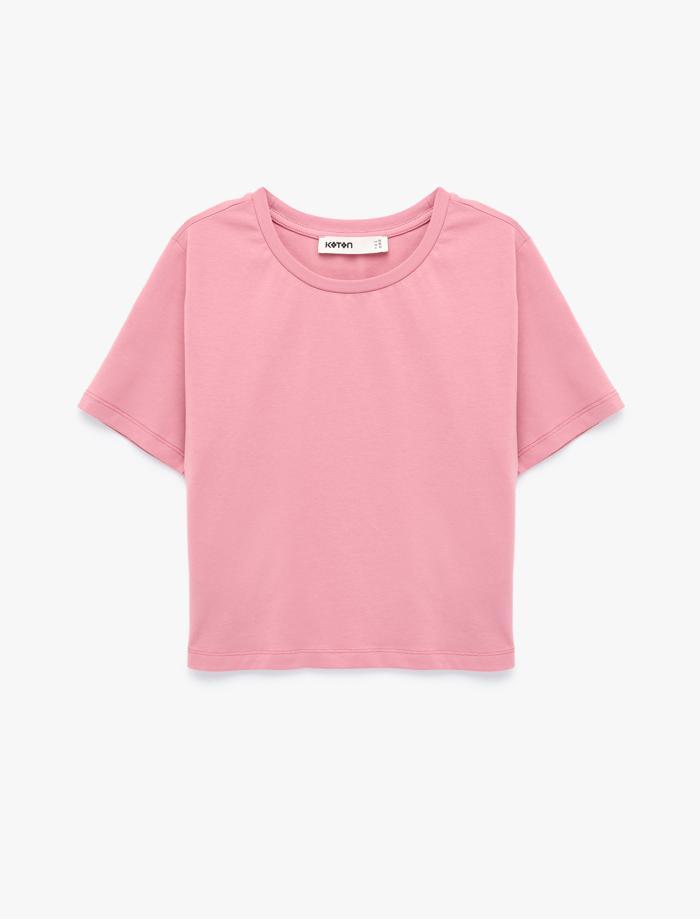   Pamuklu Slim Fit Kısa Kollu Bisiklet Yaka Basic Tişört