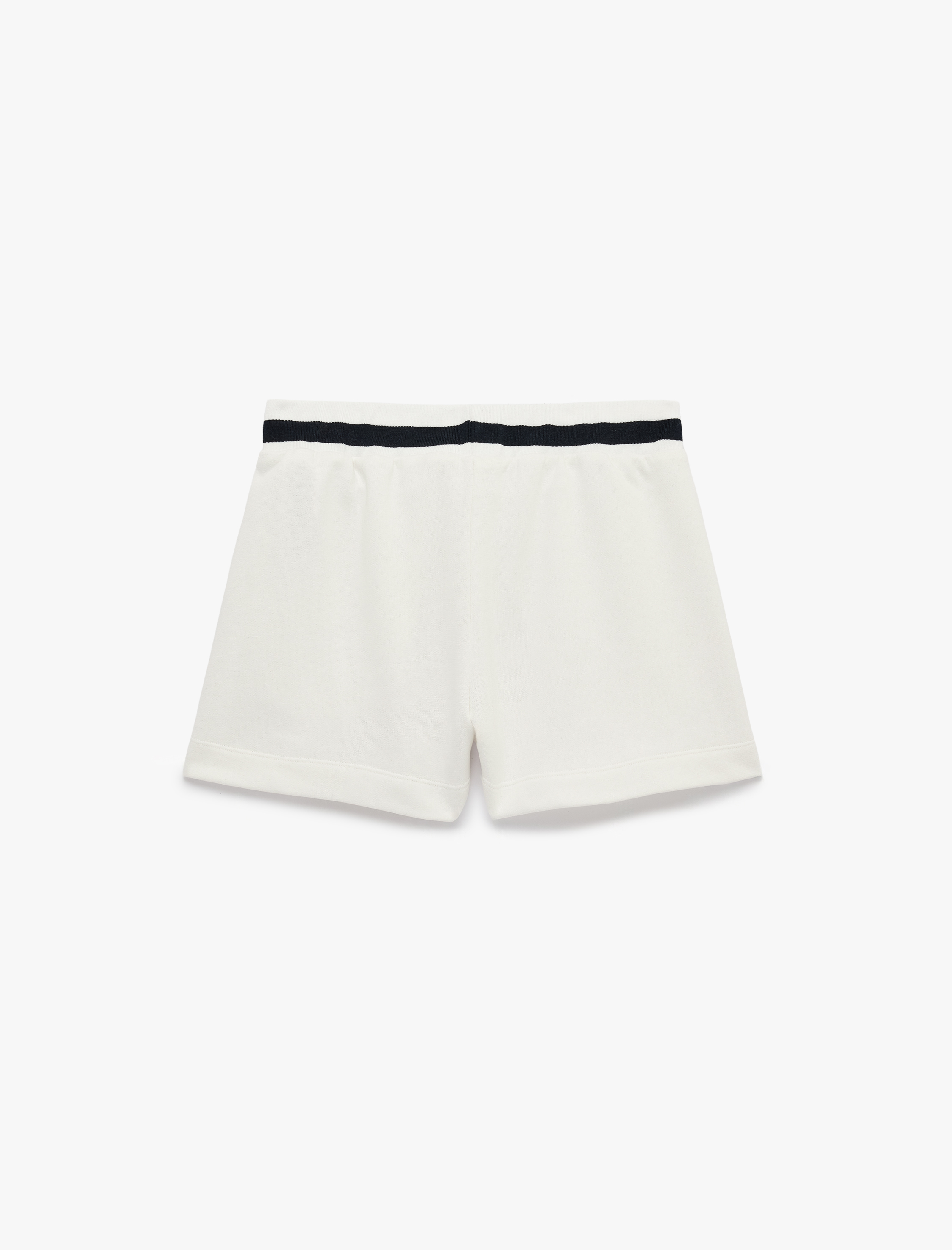   Regular Fit Cepli Beli Bağcıklı Biyeli Baskılı Pamuklu Mini Şort
