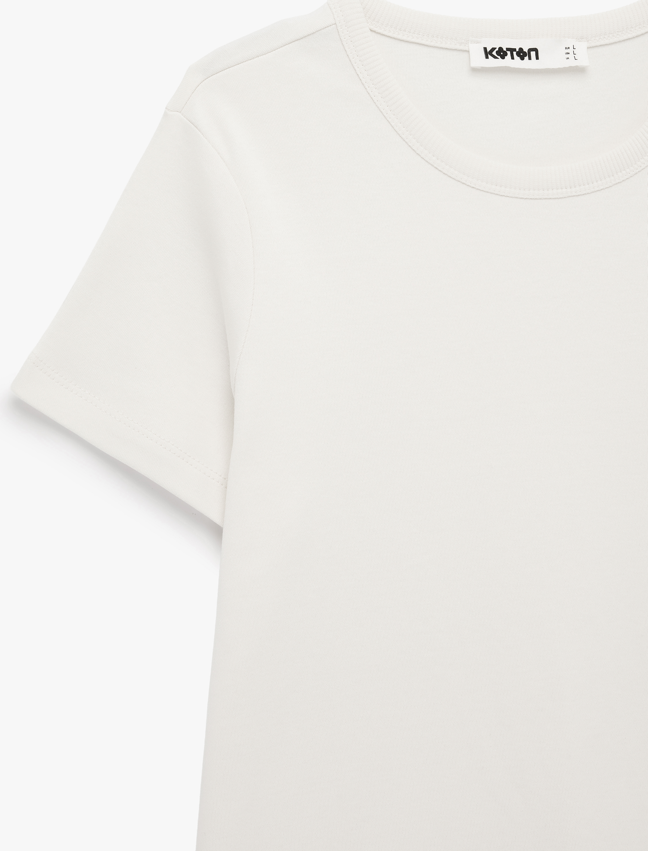  Pamuklu Slim Fit Bisiklet Yaka Kısa Kollu Tişört