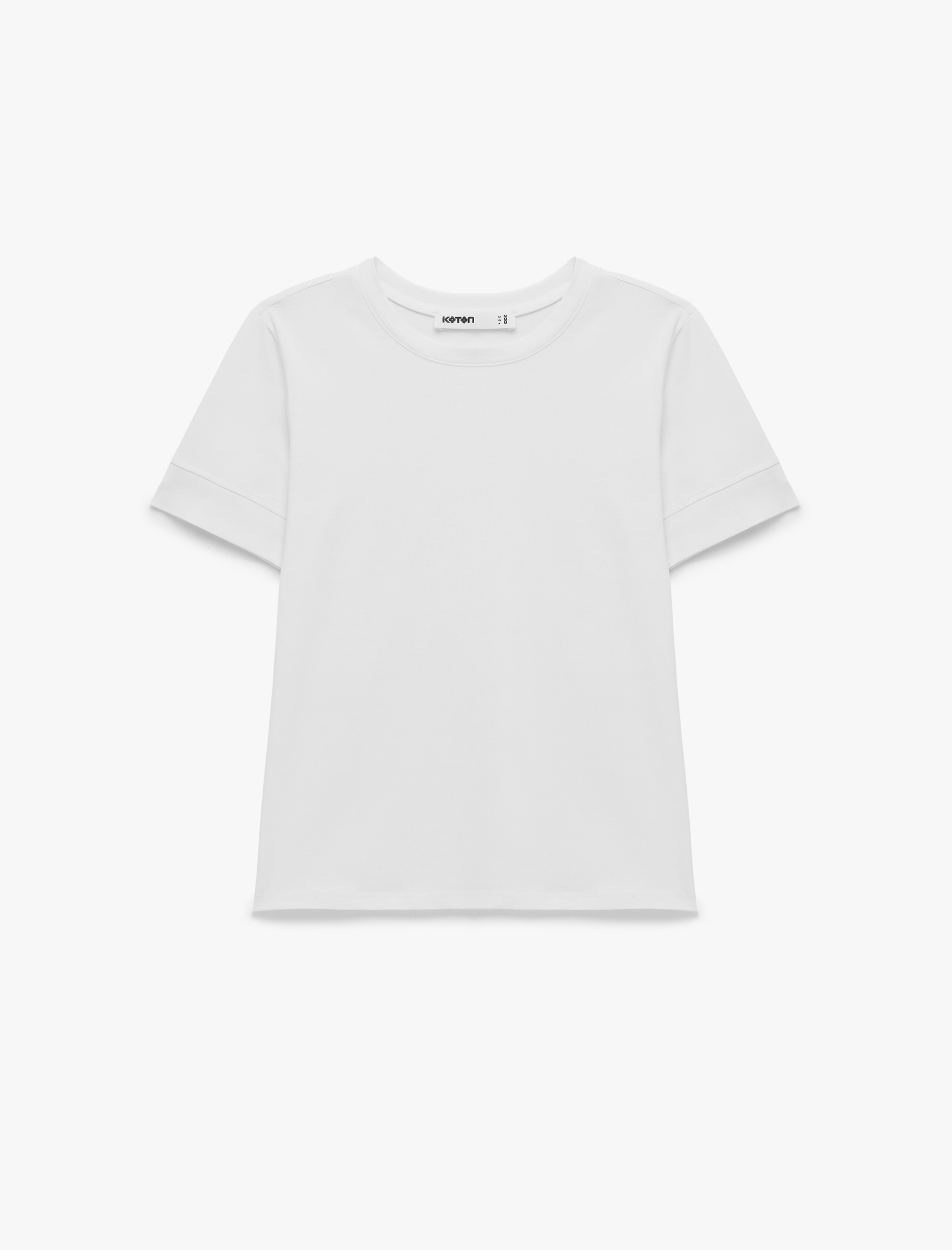   Pamuklu Slim Fit Kısa Kollu Bisiklet Yaka Basic Tişört