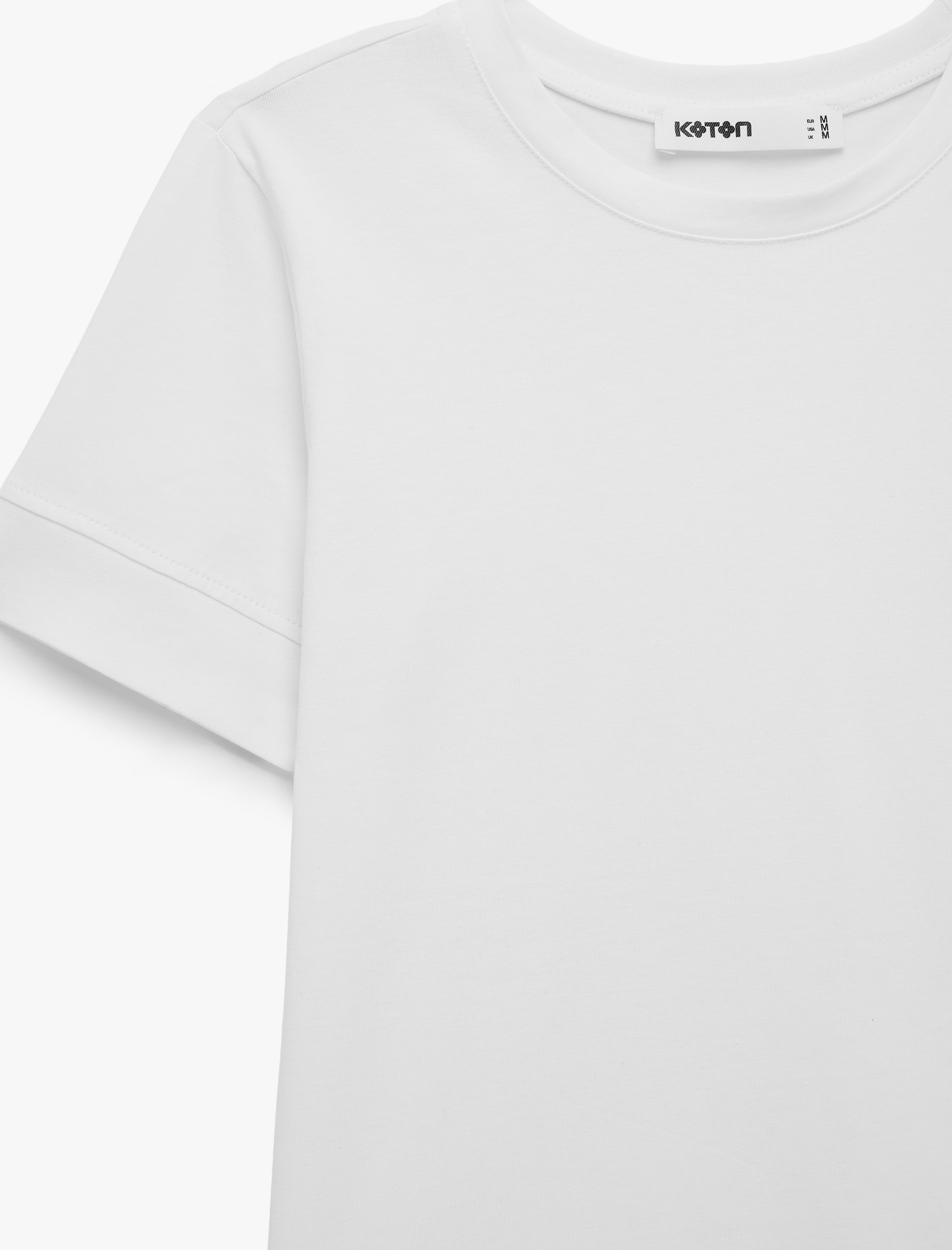   Pamuklu Slim Fit Kısa Kollu Bisiklet Yaka Basic Tişört