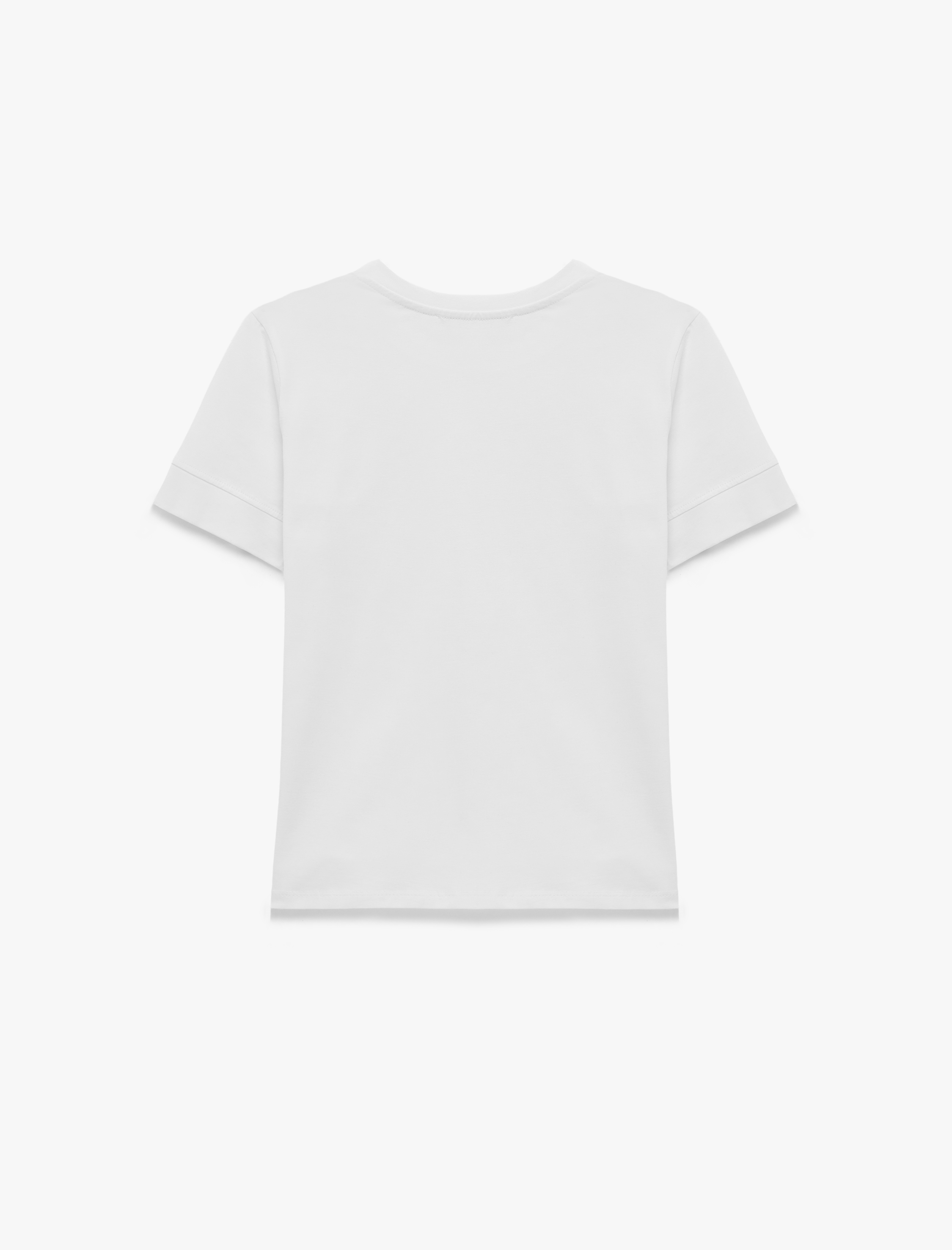   Pamuklu Slim Fit Kısa Kollu Bisiklet Yaka Basic Tişört