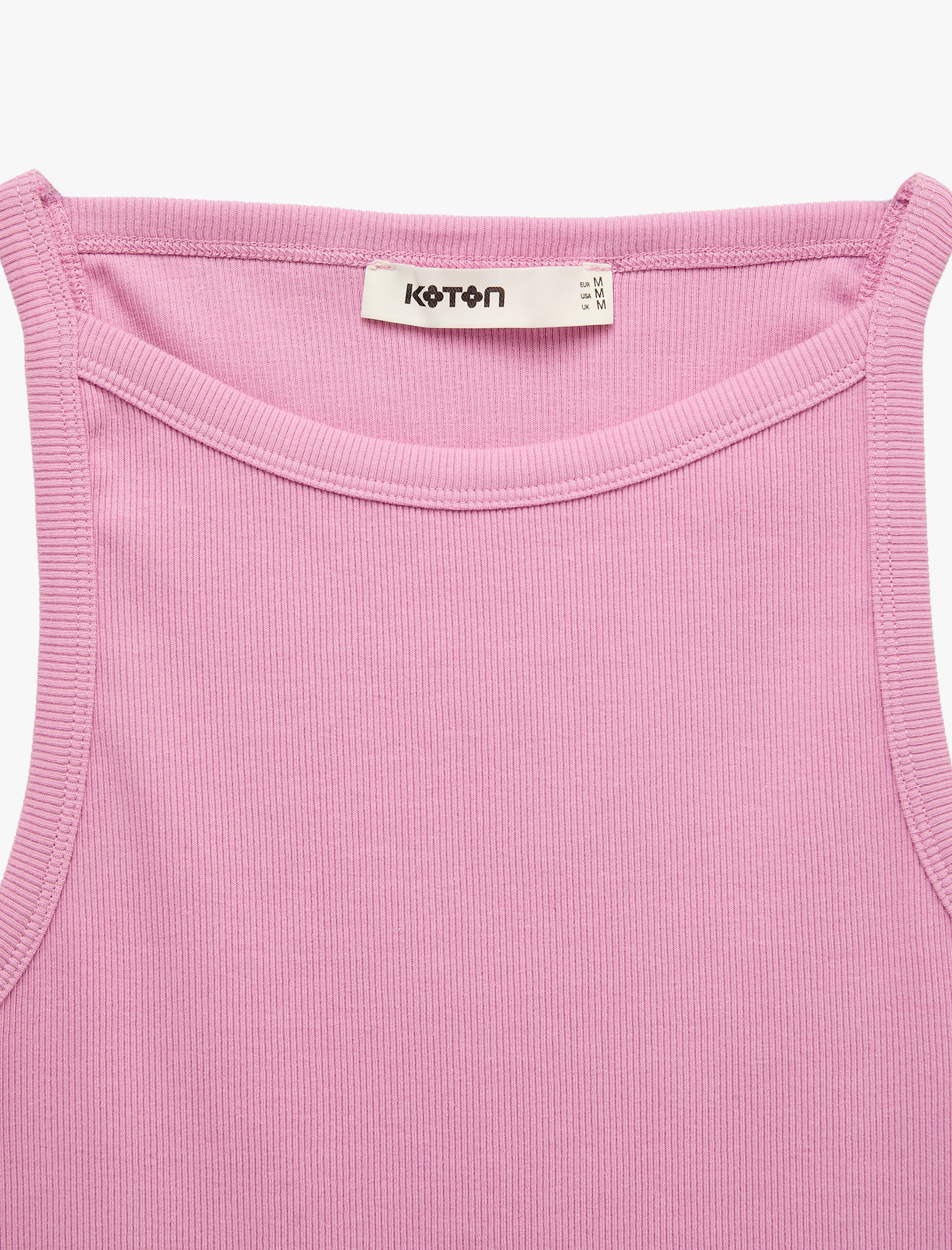   Kaşkorse Kolsuz Pamuklu Slim Fit Askılı Kare Yaka Üst