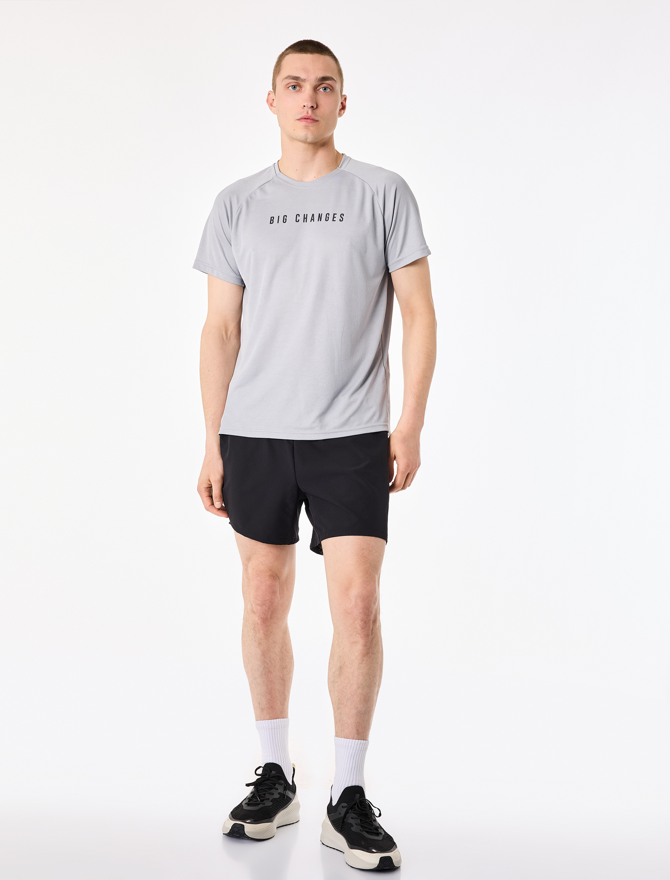   Beli Lastikli Basic Taytlı Spor Şort