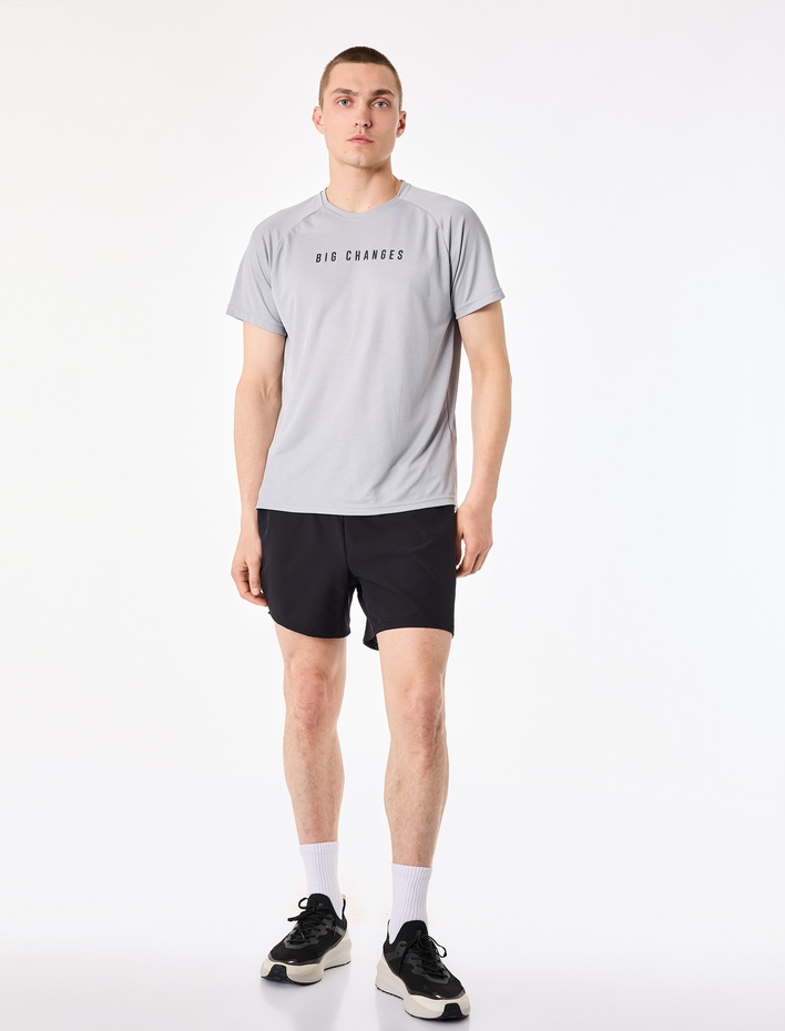  Beli Lastikli Basic Taytlı Spor Şort