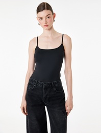 Slim Fit İp Askılı Atlet