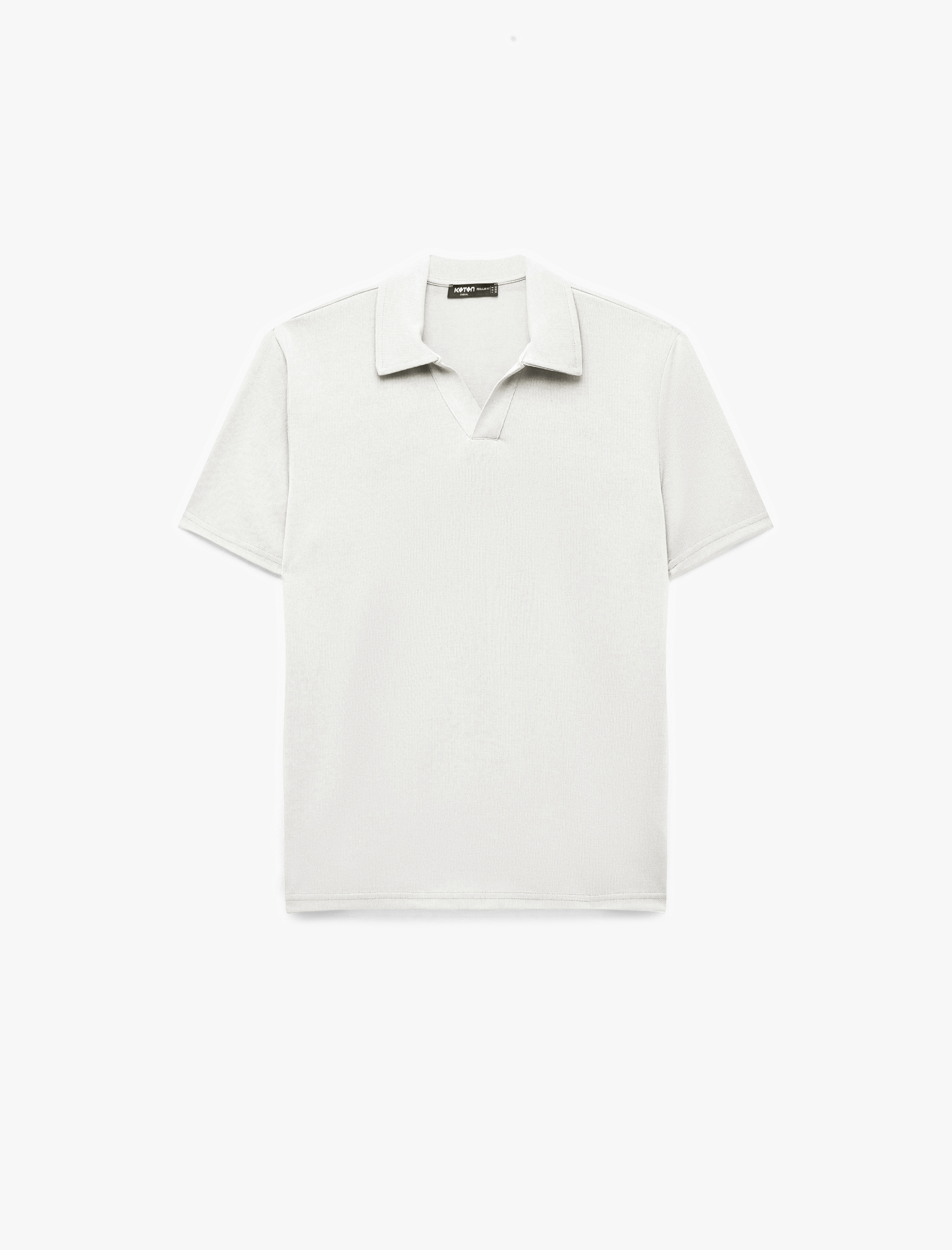  Viskon Karışımlı Kısa Kollu Regular Fit Polo Yaka Tişört