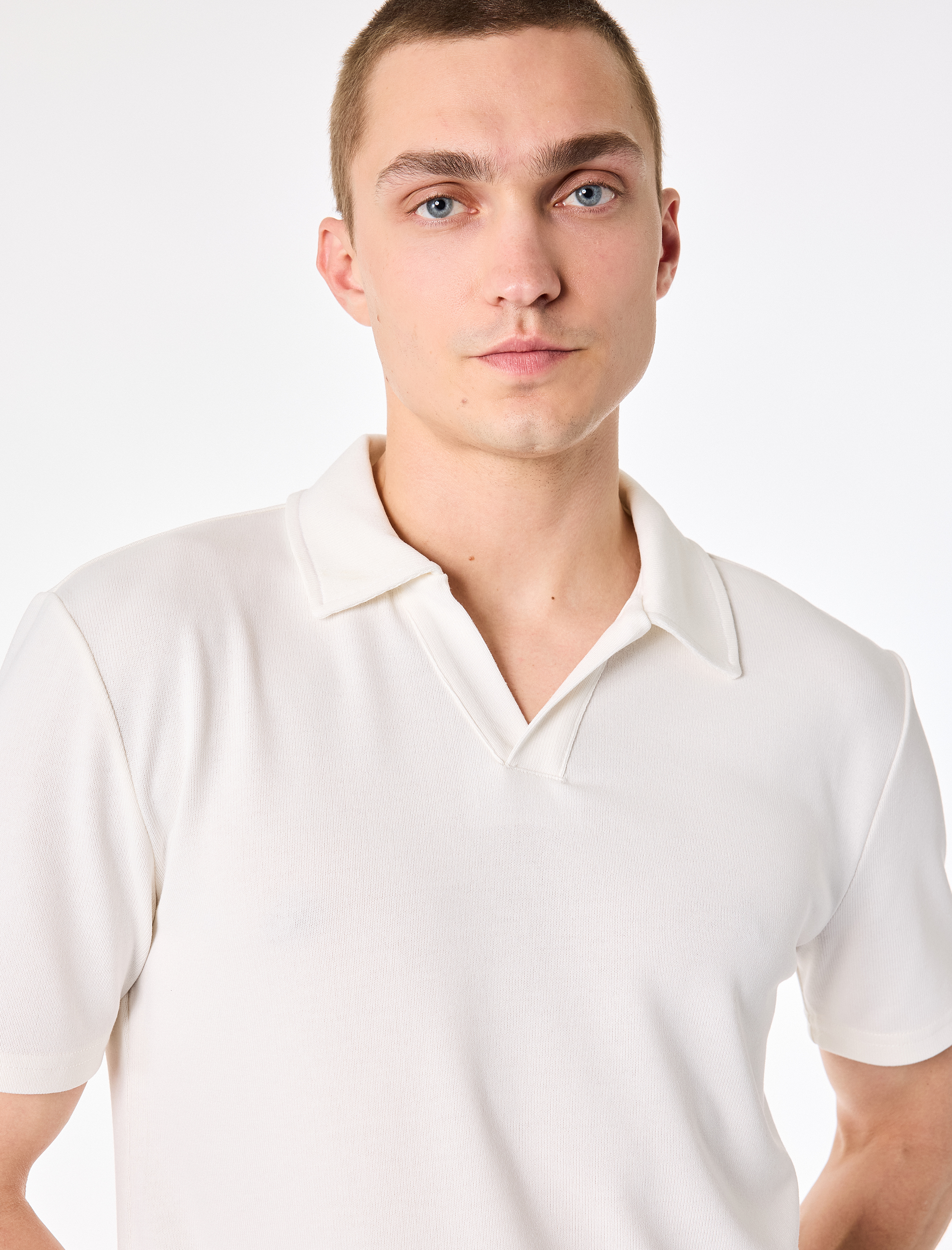   Viskon Karışımlı Kısa Kollu Regular Fit Polo Yaka Tişört