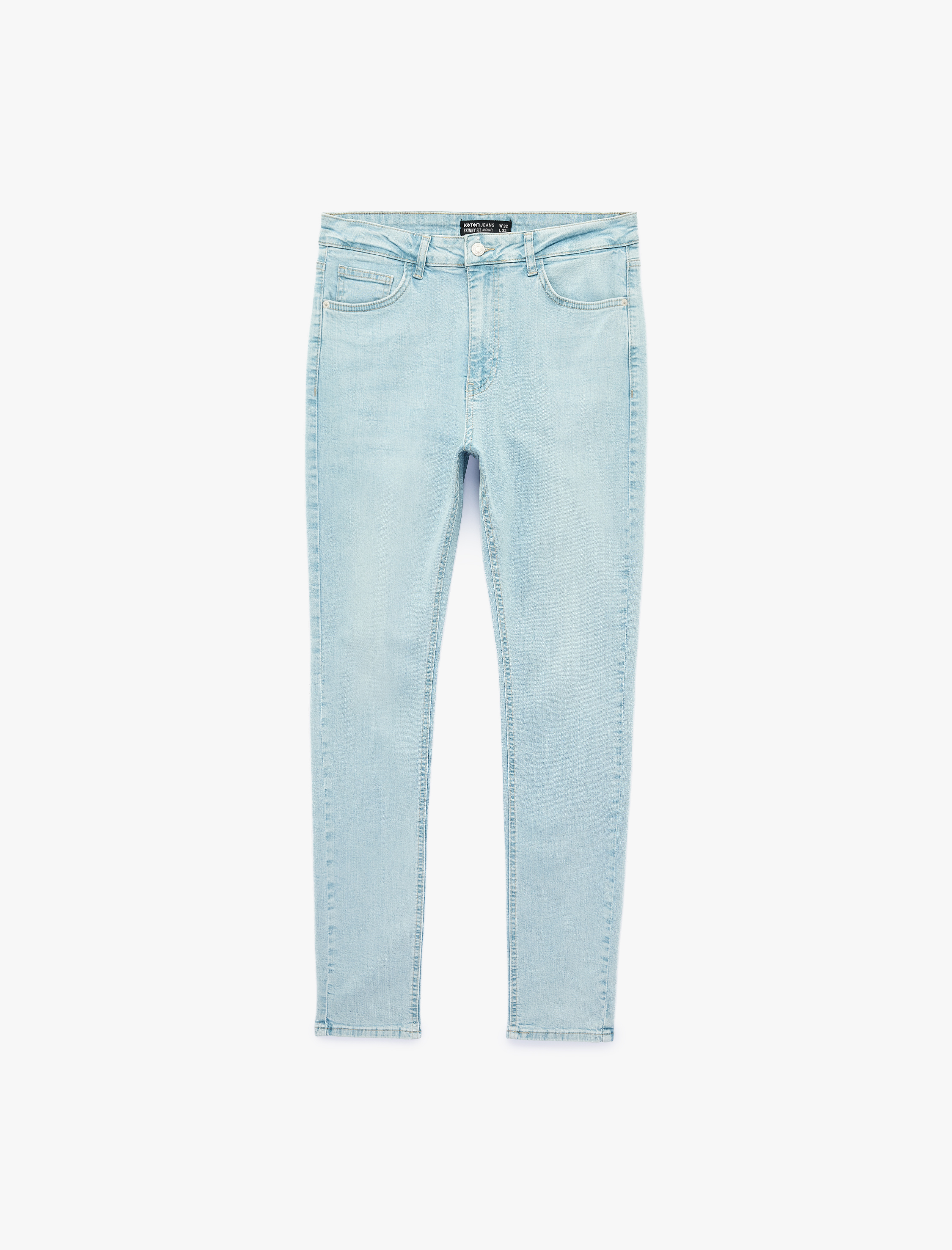   Normal Bel Cepli Pamuklu Skinny Jean Pantolon - Michael Jean