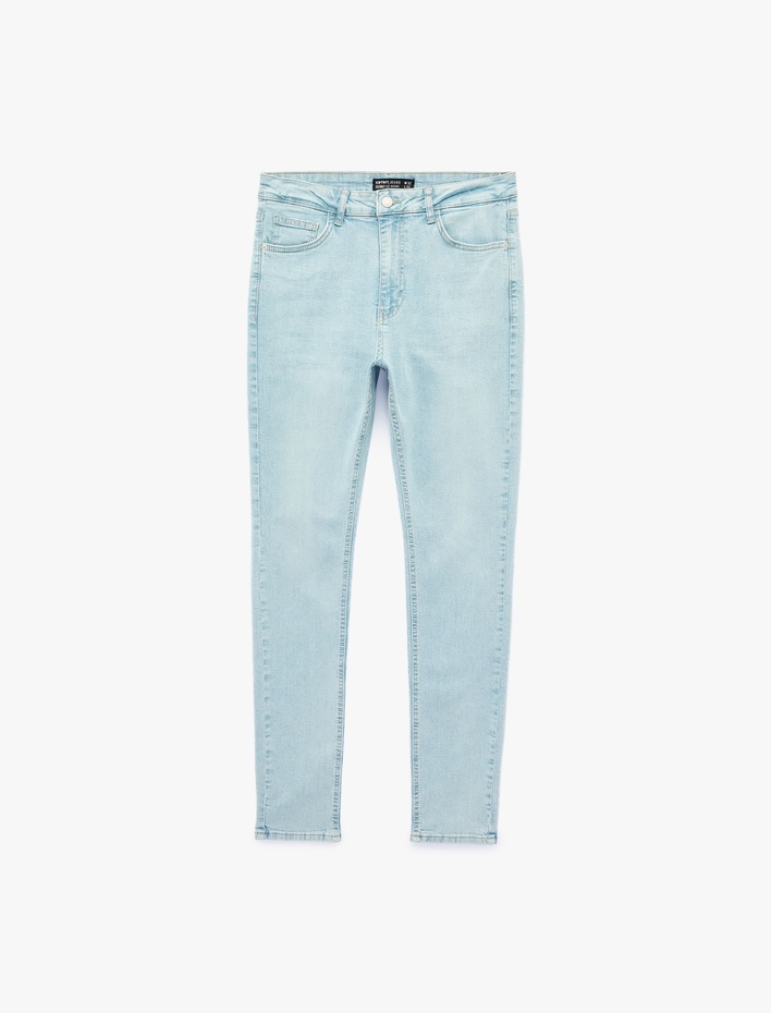  Normal Bel Cepli Pamuklu Skinny Jean Pantolon - Michael Jean