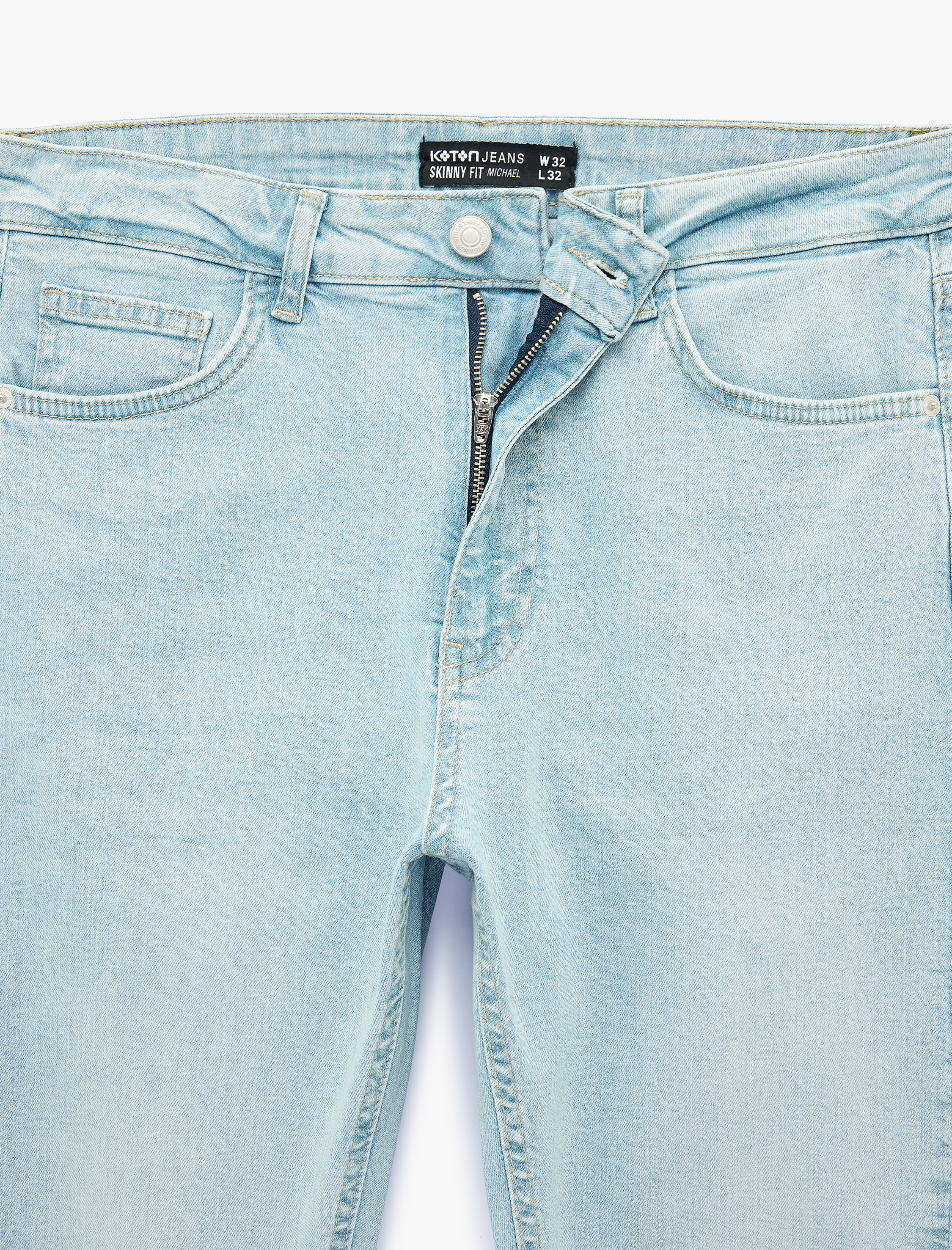   Normal Bel Cepli Pamuklu Skinny Jean Pantolon - Michael Jean